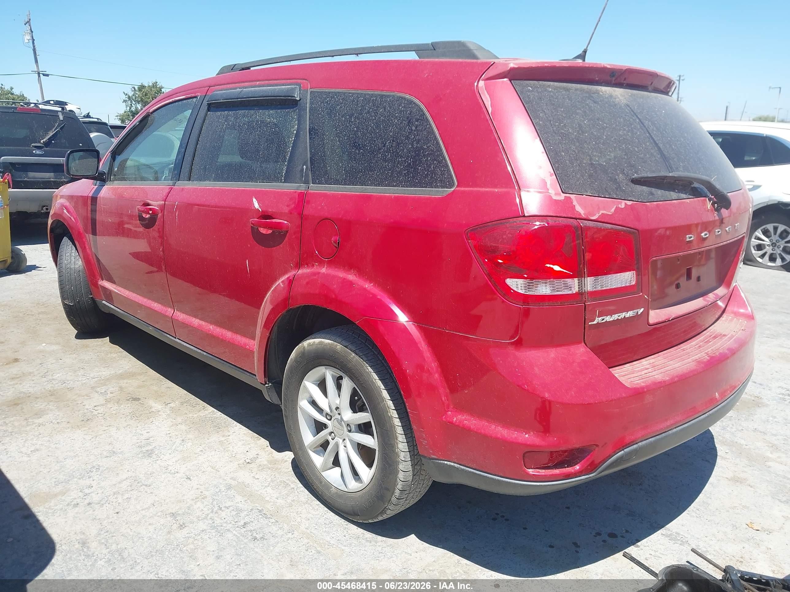 2015 Dodge Journey Sxt Red vin: 3C4PDCBB3FT710864
