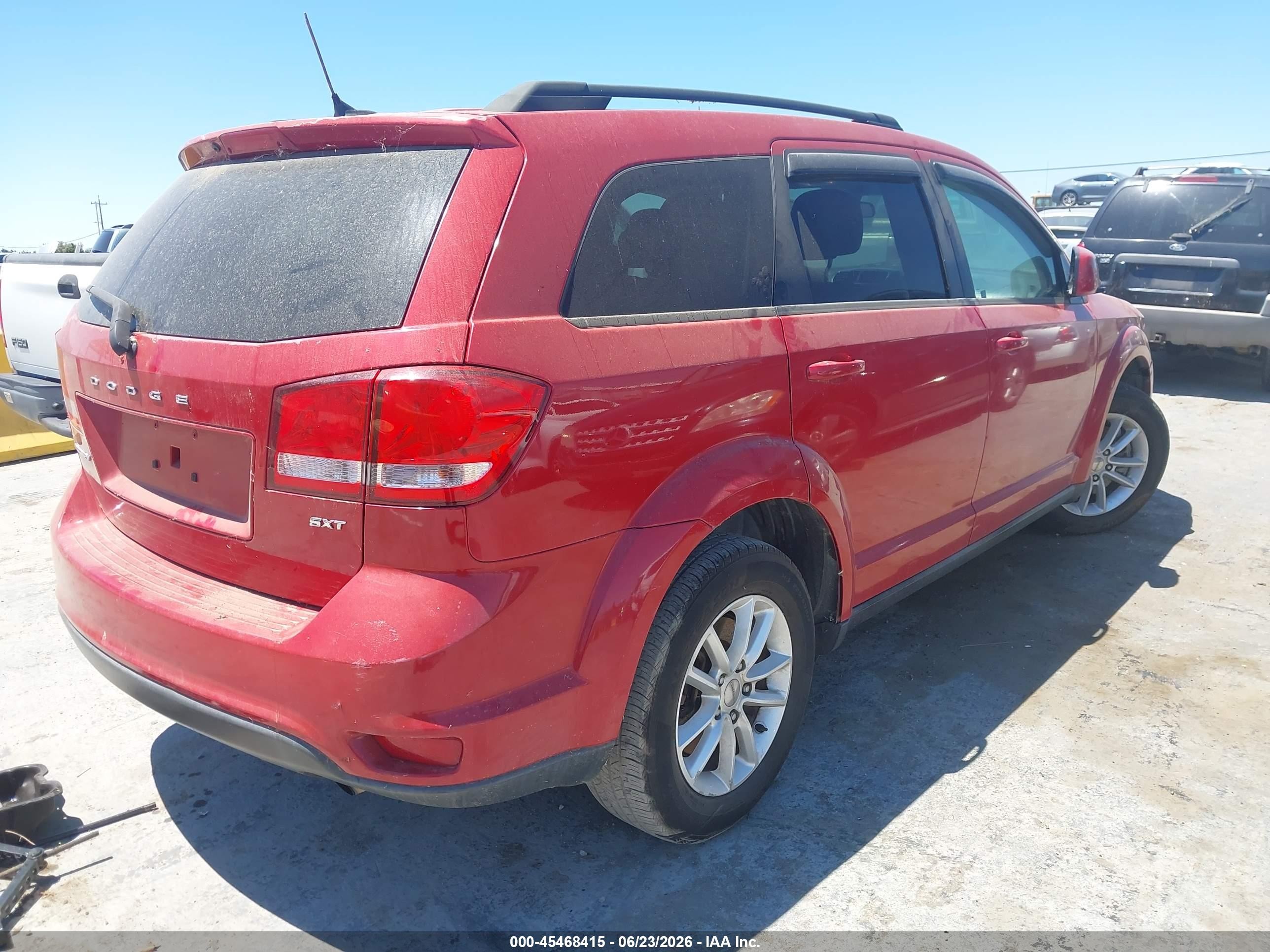 2015 Dodge Journey Sxt Red vin: 3C4PDCBB3FT710864