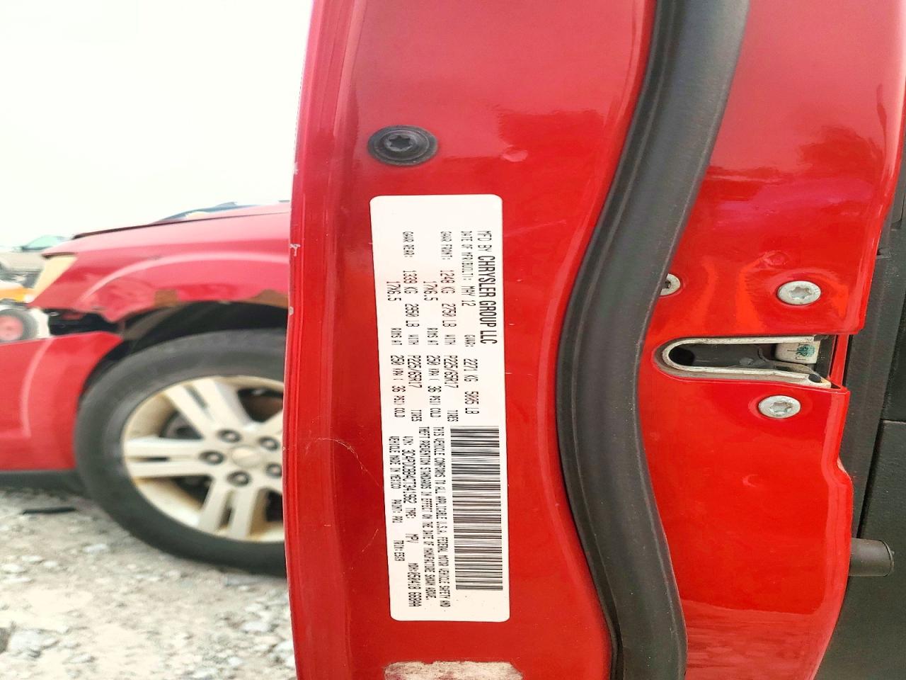 2012 Dodge Journey Sxt Red vin: 3C4PDCBB4CT341962