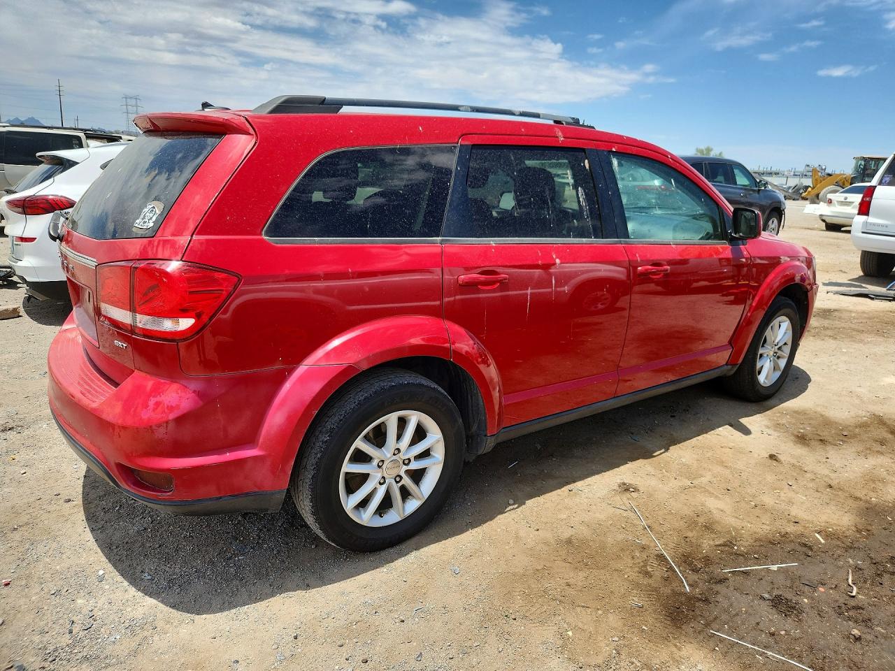2014 Dodge Journey Sxt Red vin: 3C4PDCBB4ET180225