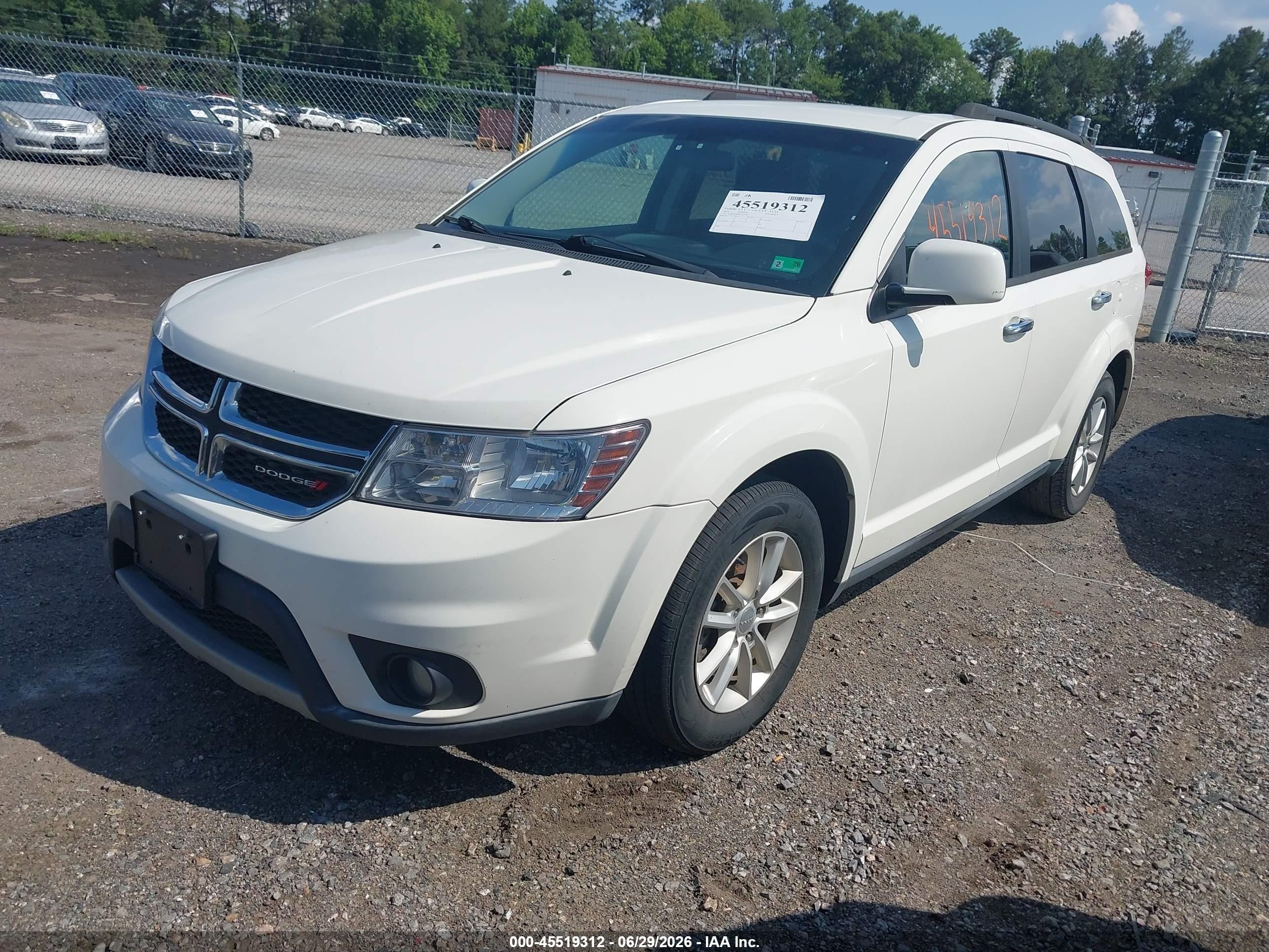 2014 Dodge Journey Sxt Белый vin: 3C4PDCBB4ET180595