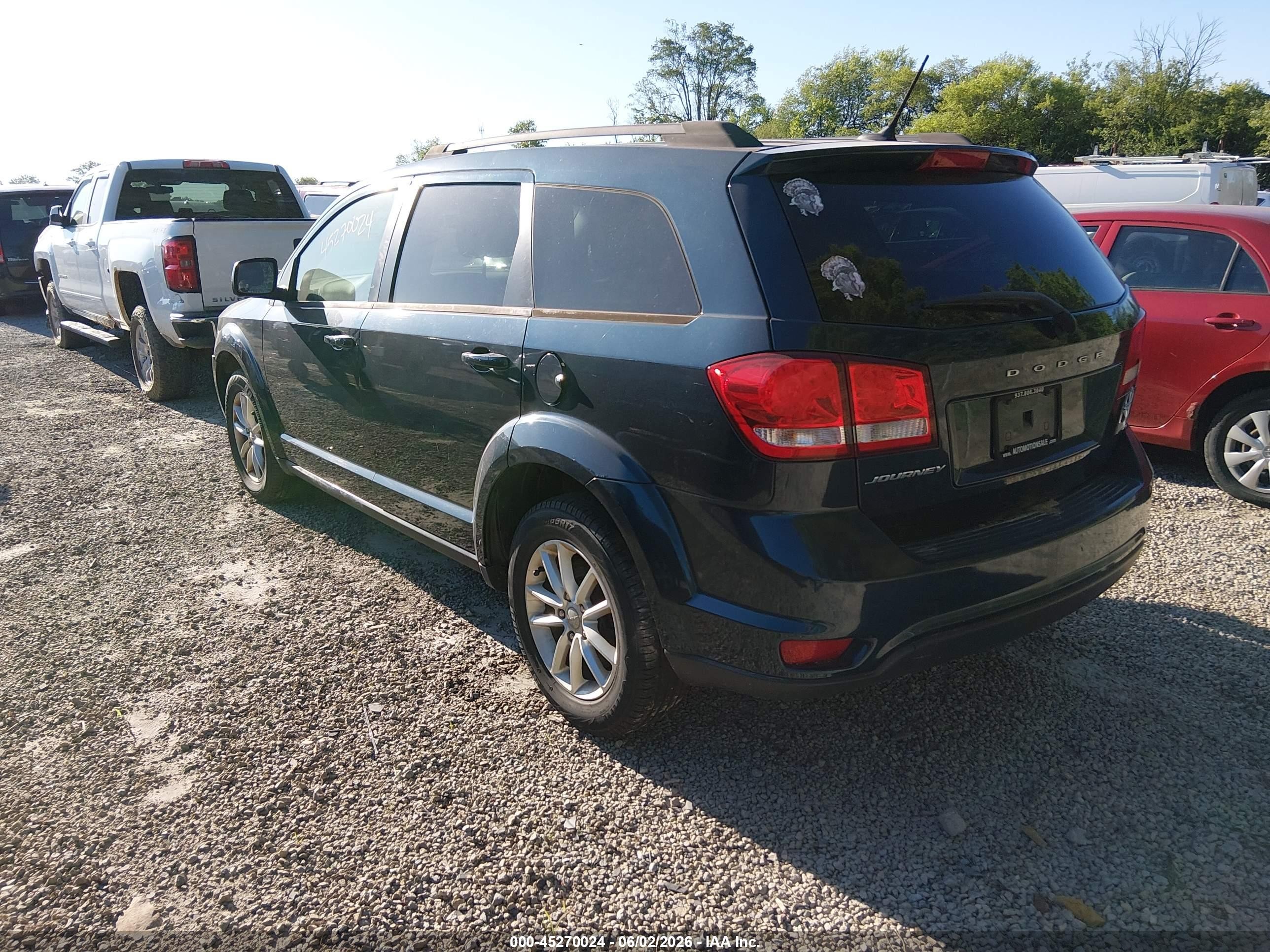 2014 Dodge Journey Sxt Blue vin: 3C4PDCBB4ET188115