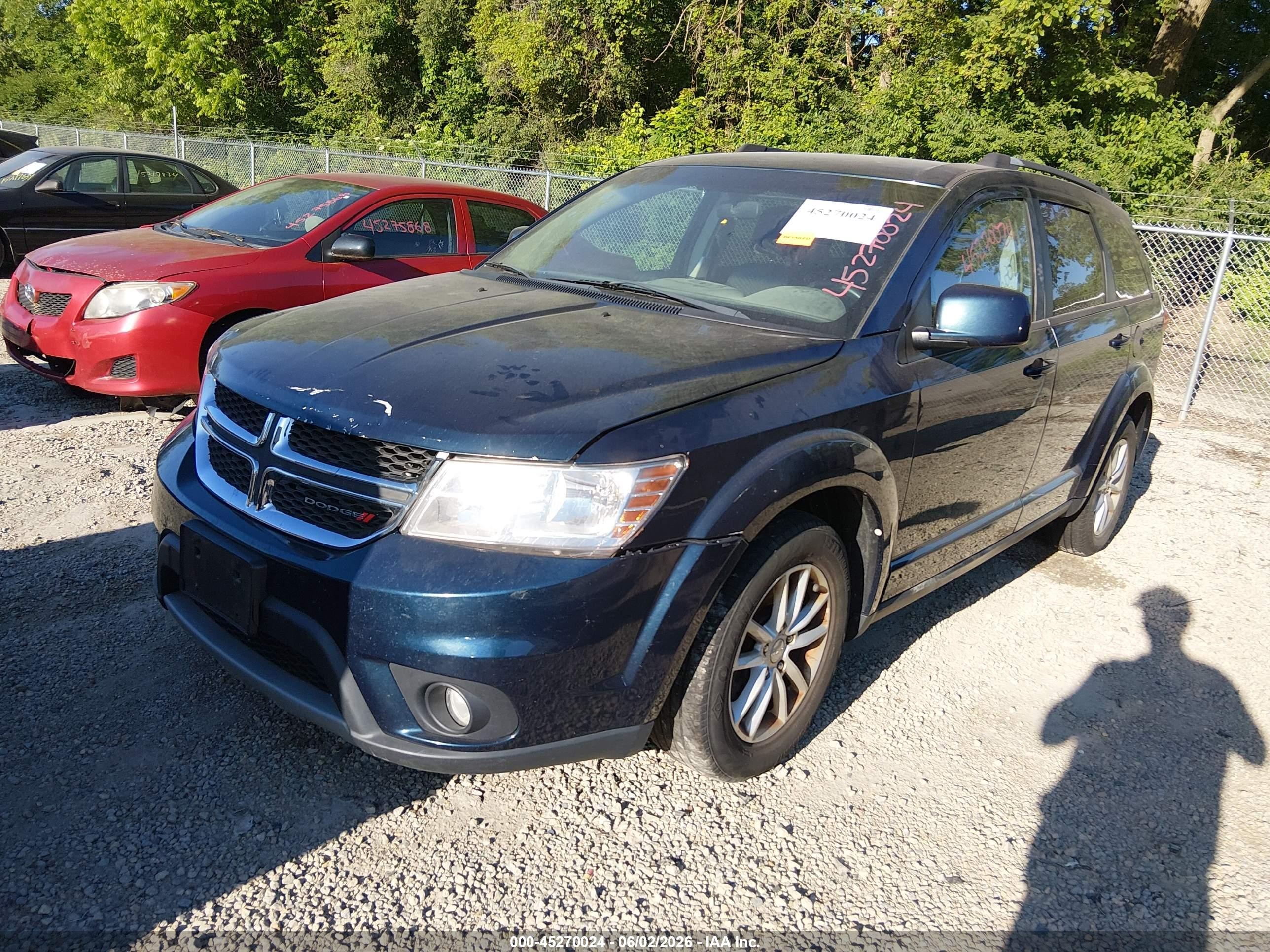 2014 Dodge Journey Sxt Blue vin: 3C4PDCBB4ET188115