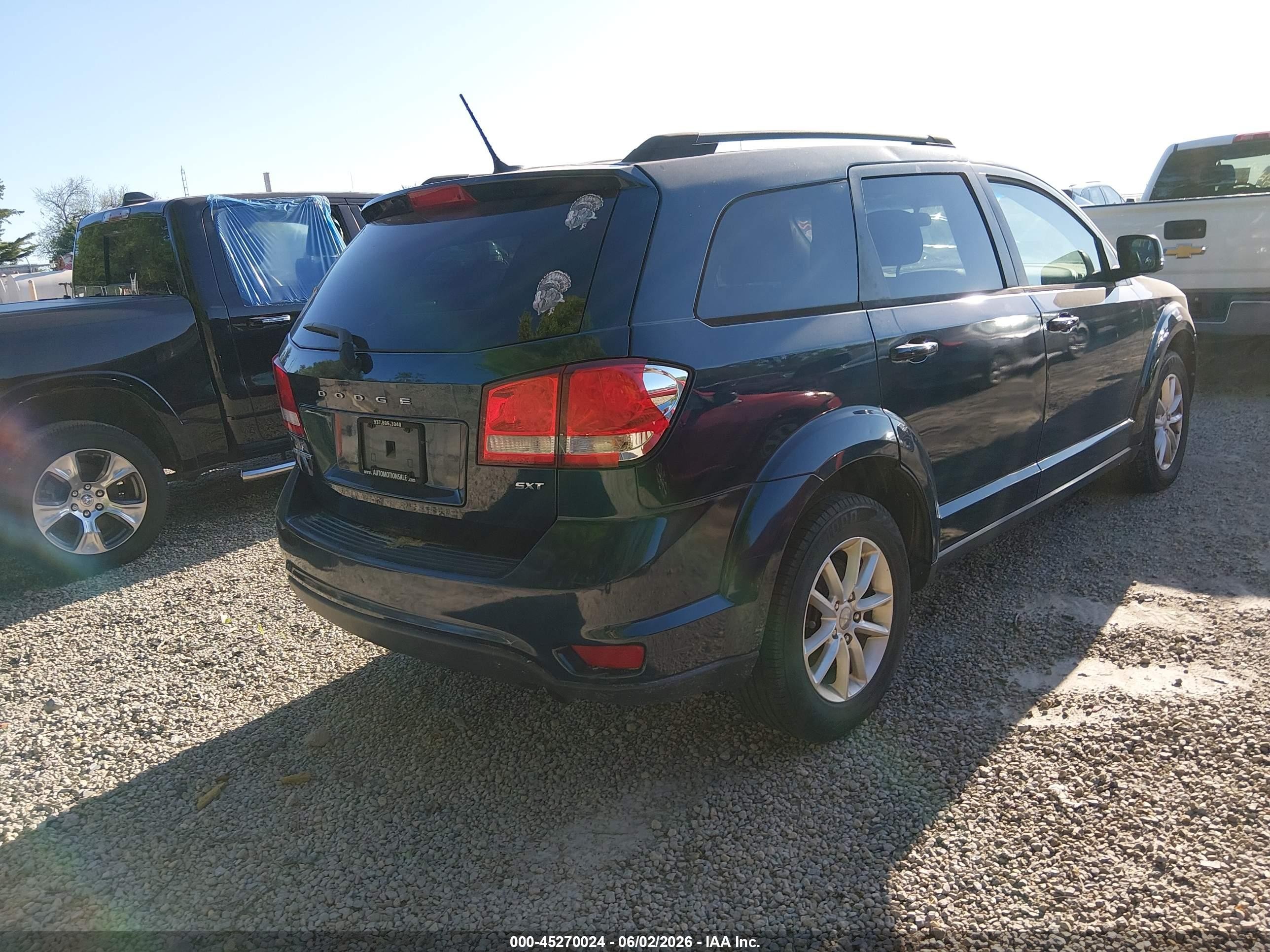 2014 Dodge Journey Sxt Blue vin: 3C4PDCBB4ET188115