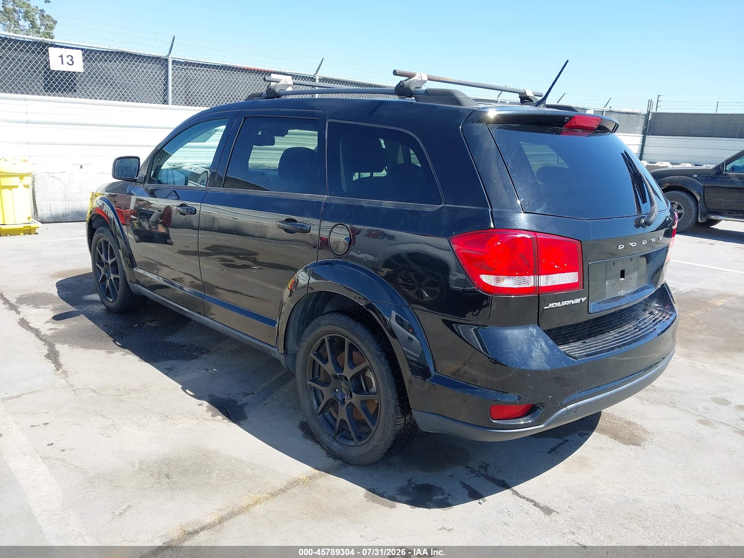 2015 Dodge Journey Sxt Black vin: 3C4PDCBB4FT650156