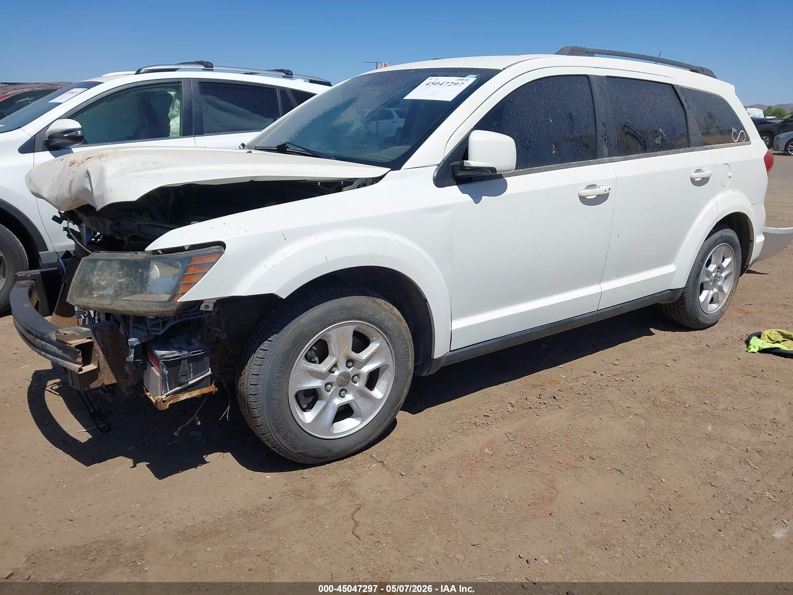 2015 Dodge Journey Sxt White vin: 3C4PDCBB4FT699910