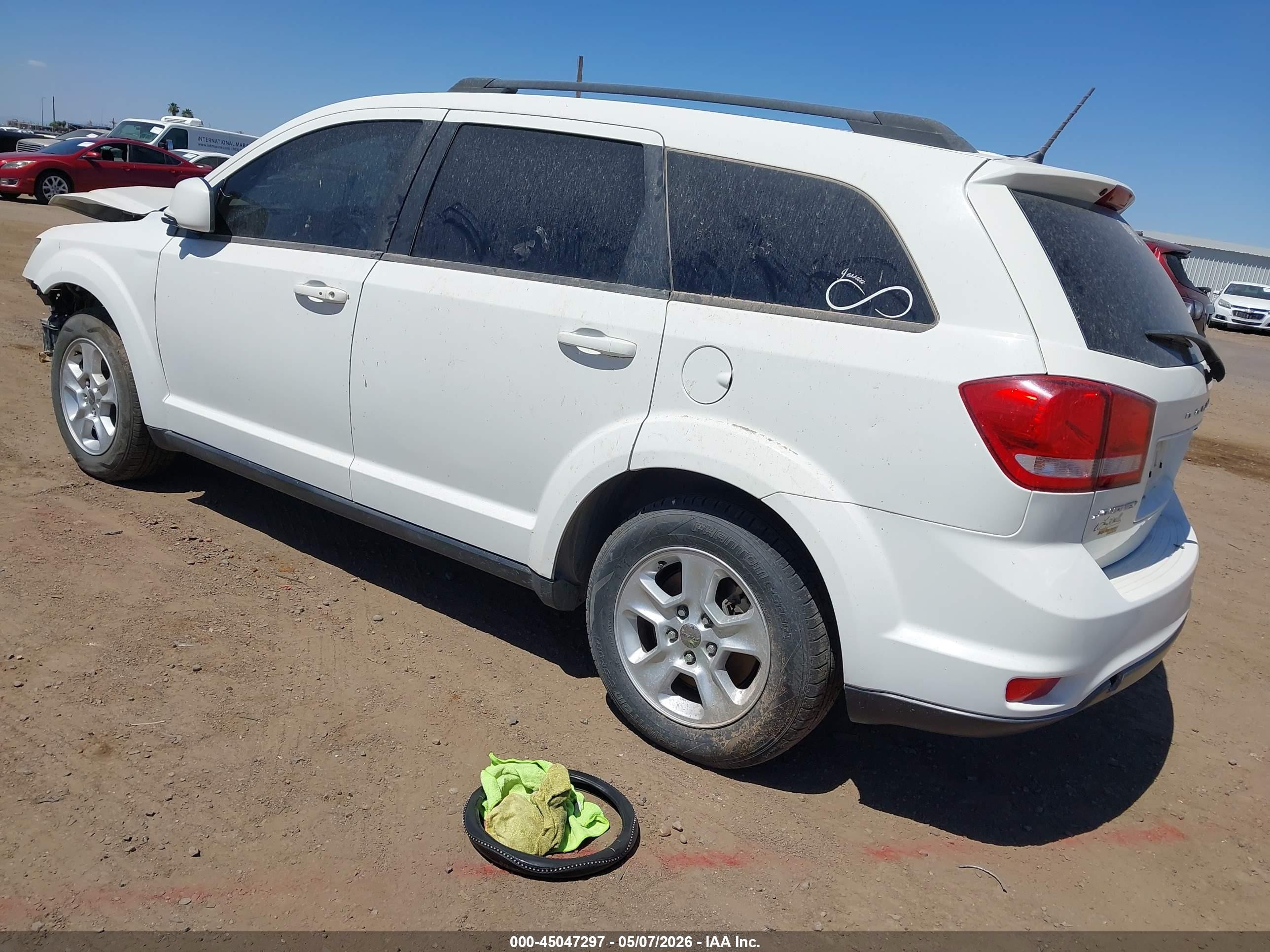 2015 Dodge Journey Sxt White vin: 3C4PDCBB4FT699910