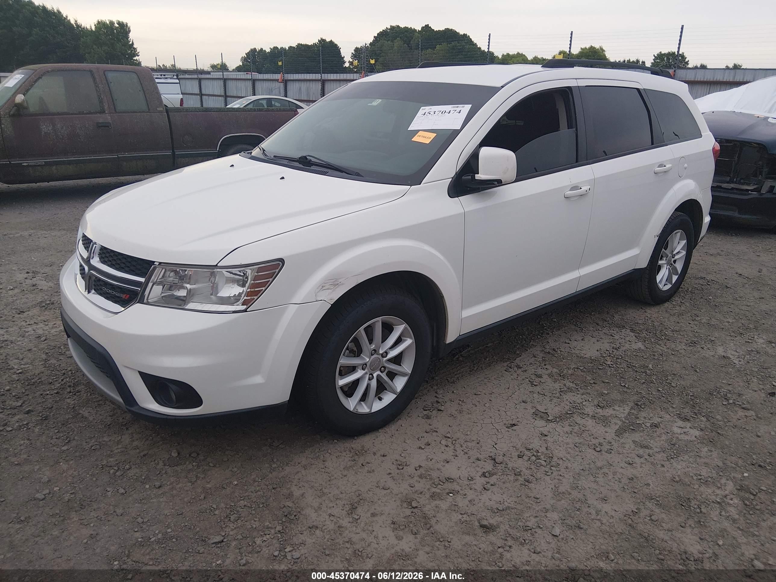 2016 Dodge Journey Sxt White vin: 3C4PDCBB4GT205773