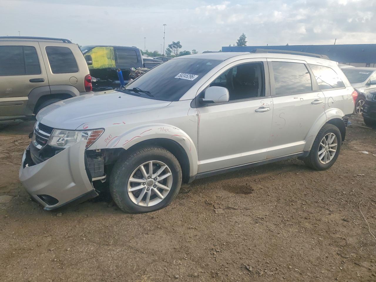 2013 Dodge Journey Sxt Silver vin: 3C4PDCBB5DT558504