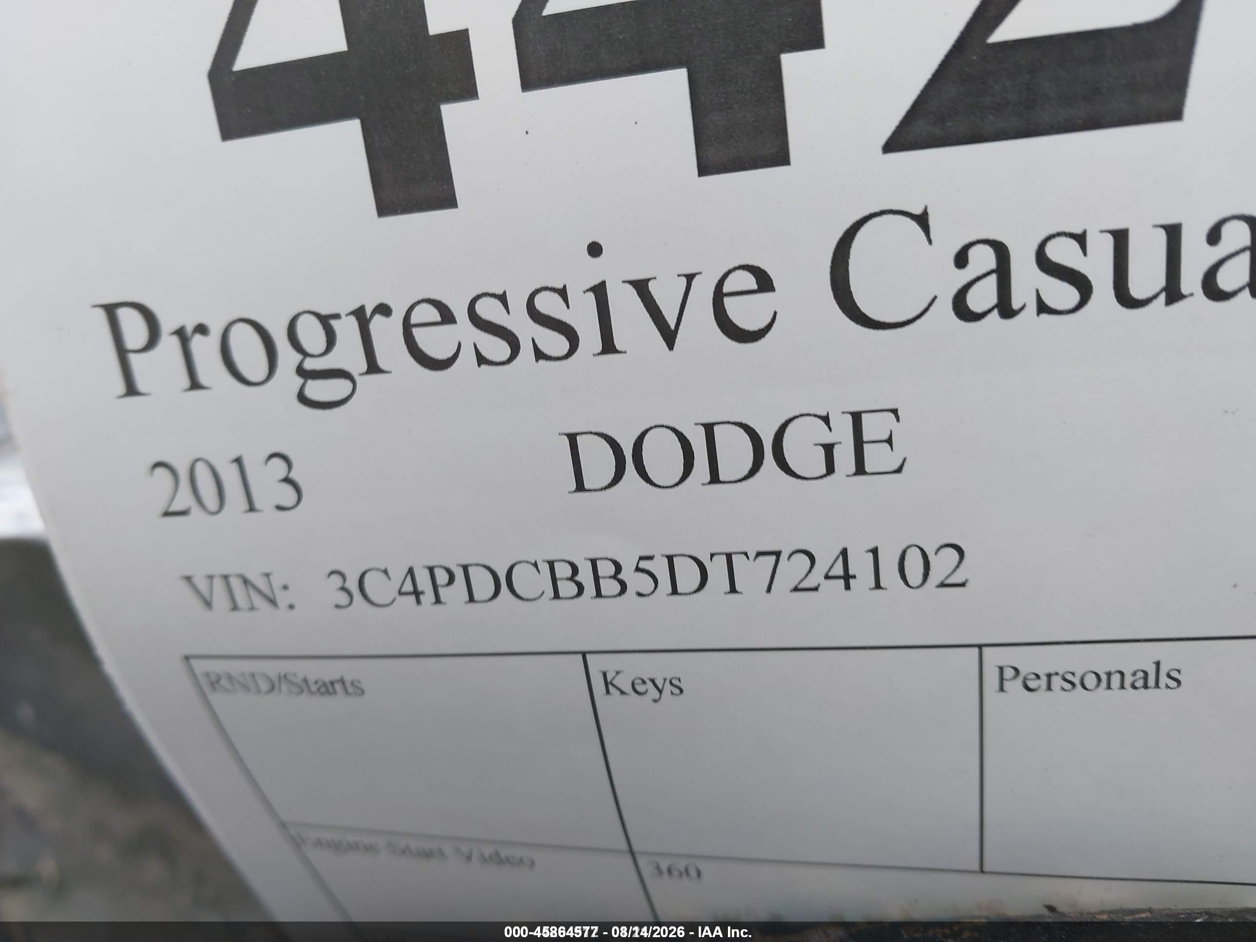 2013 Dodge Journey Sxt Black vin: 3C4PDCBB5DT724102