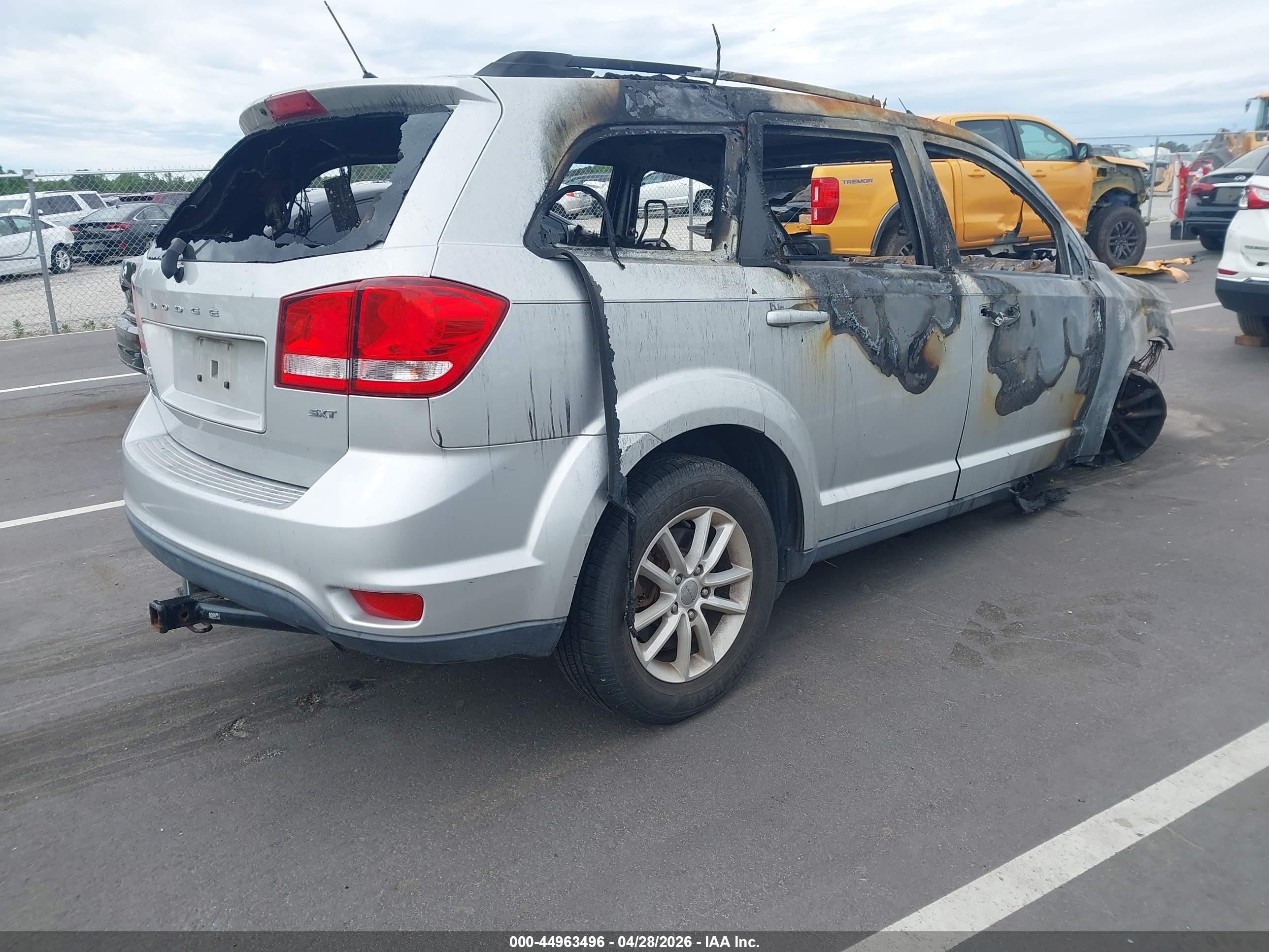 2014 Dodge Journey Sxt Silver vin: 3C4PDCBB5ET103864