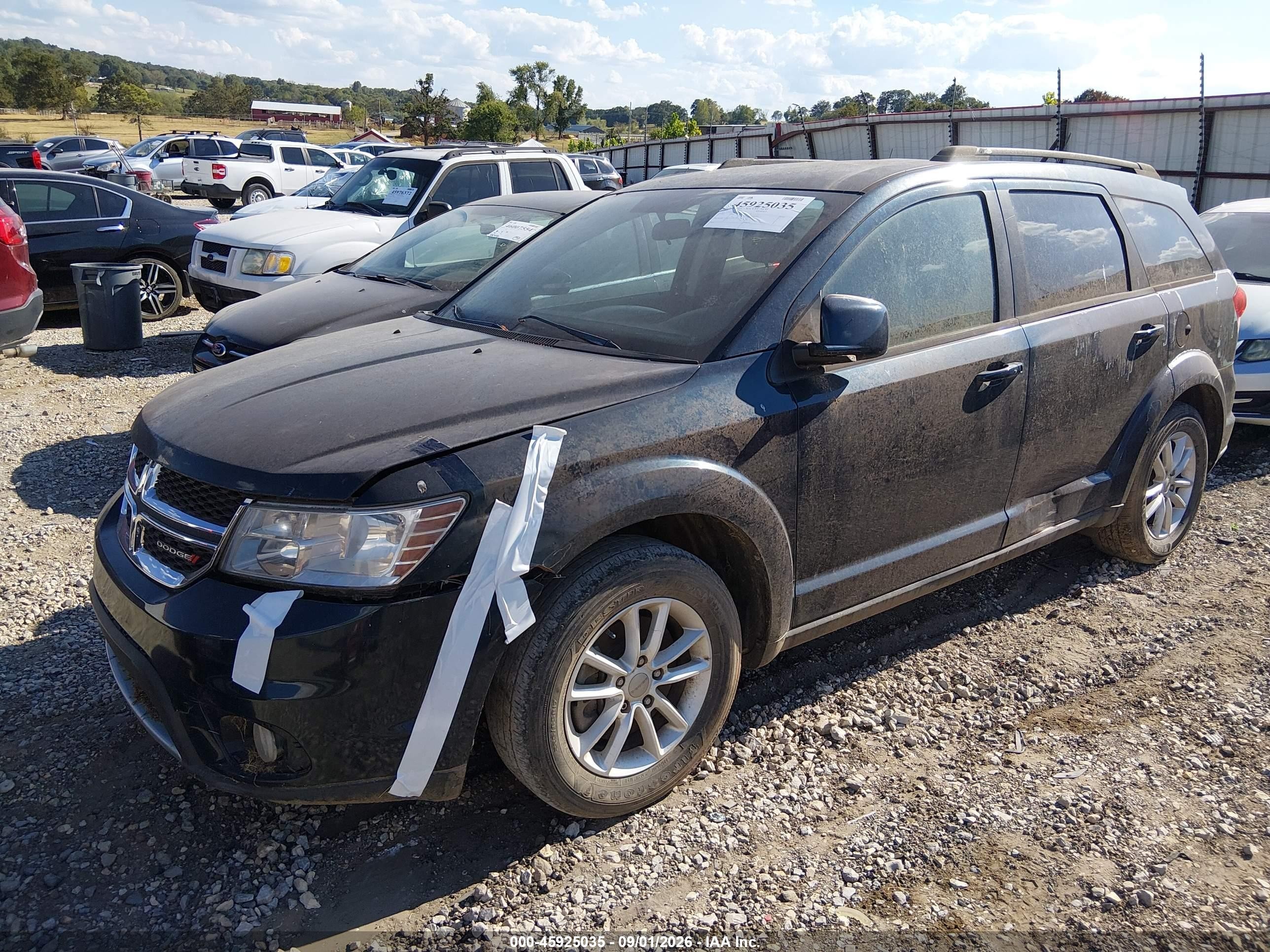 2014 Dodge Journey Sxt Черный vin: 3C4PDCBB5ET180430