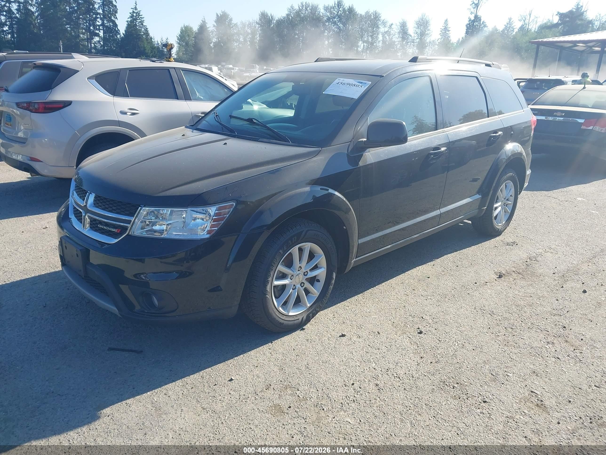 2015 Dodge Journey Sxt Black vin: 3C4PDCBB5FT738732