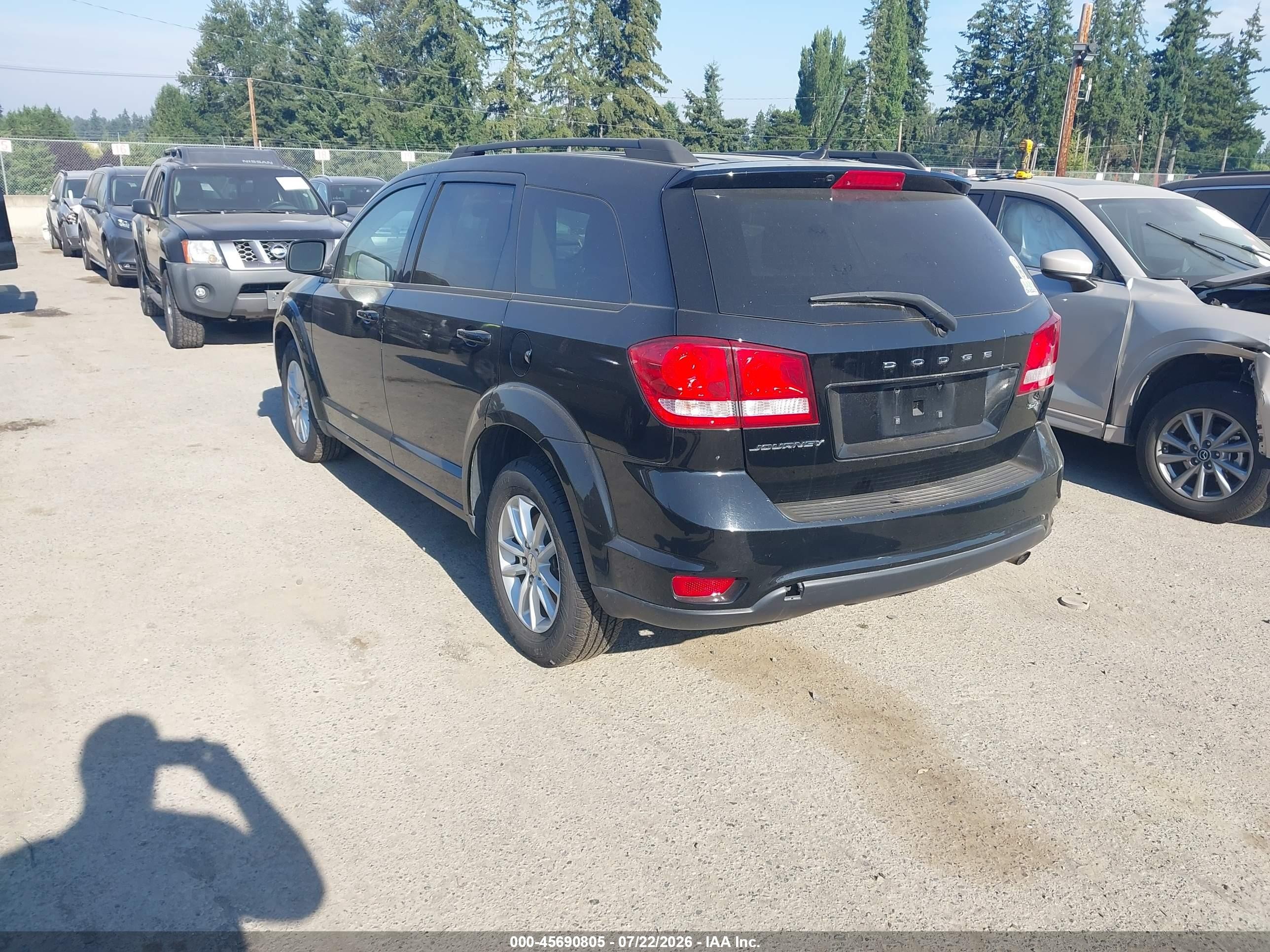2015 Dodge Journey Sxt Black vin: 3C4PDCBB5FT738732