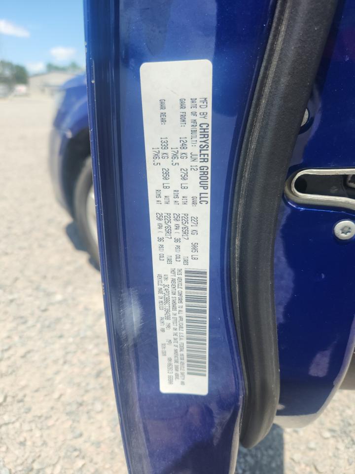 2012 Dodge Journey Sxt Blue vin: 3C4PDCBB6CT394288