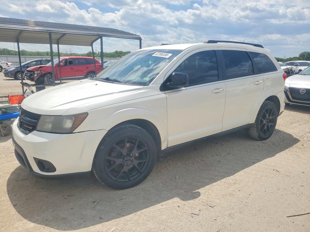 2014 Dodge Journey Sxt White vin: 3C4PDCBB6ET117658