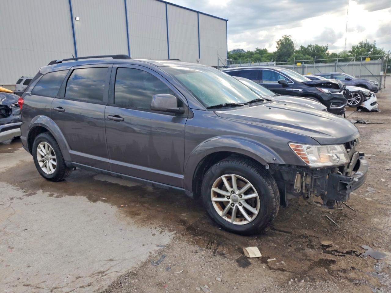 2014 Dodge Journey Sxt Gray vin: 3C4PDCBB6ET217839