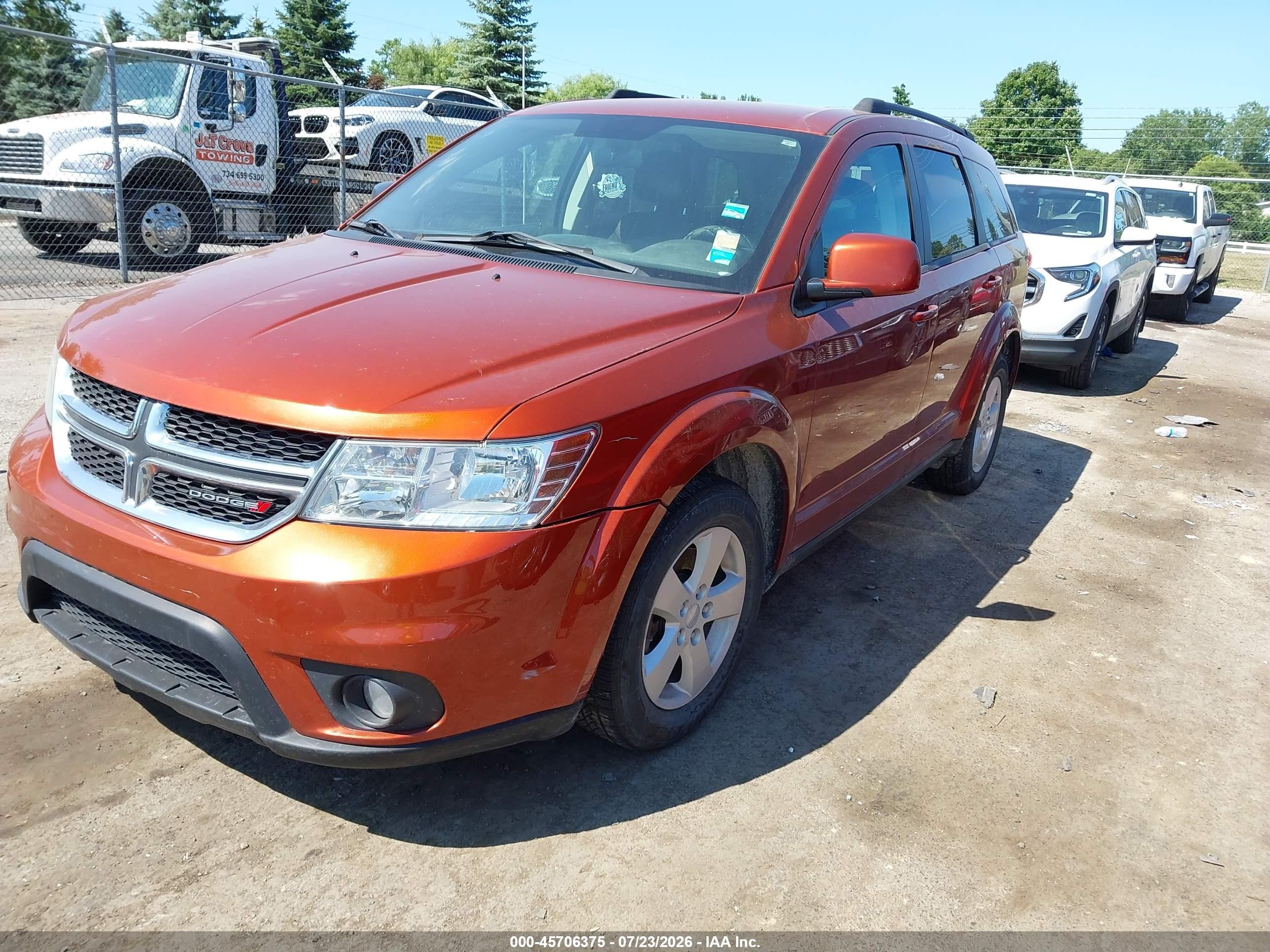 2012 Dodge Journey Sxt Orange vin: 3C4PDCBB7CT368878