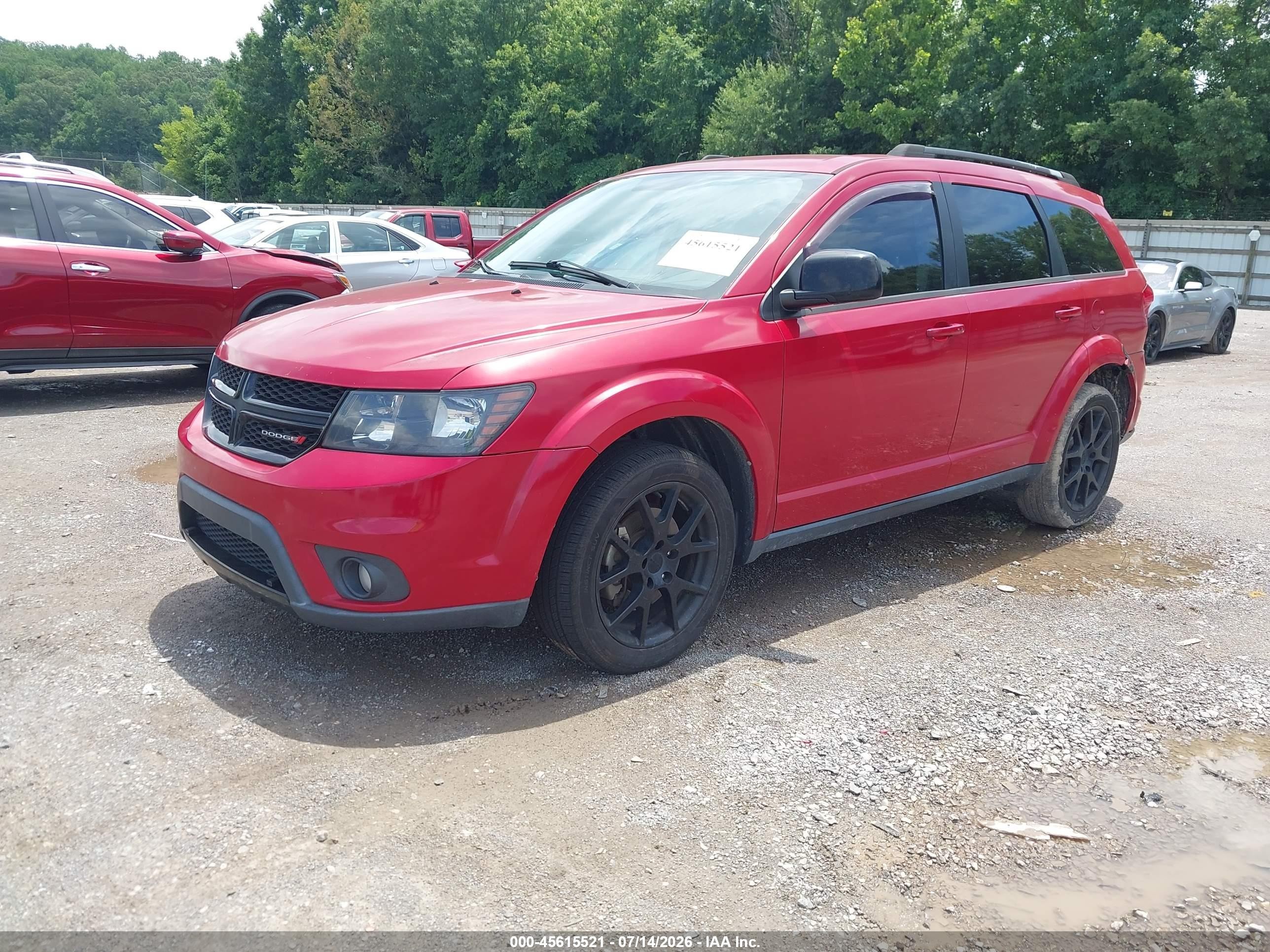 2014 Dodge Journey Sxt Красный vin: 3C4PDCBB7ET203576