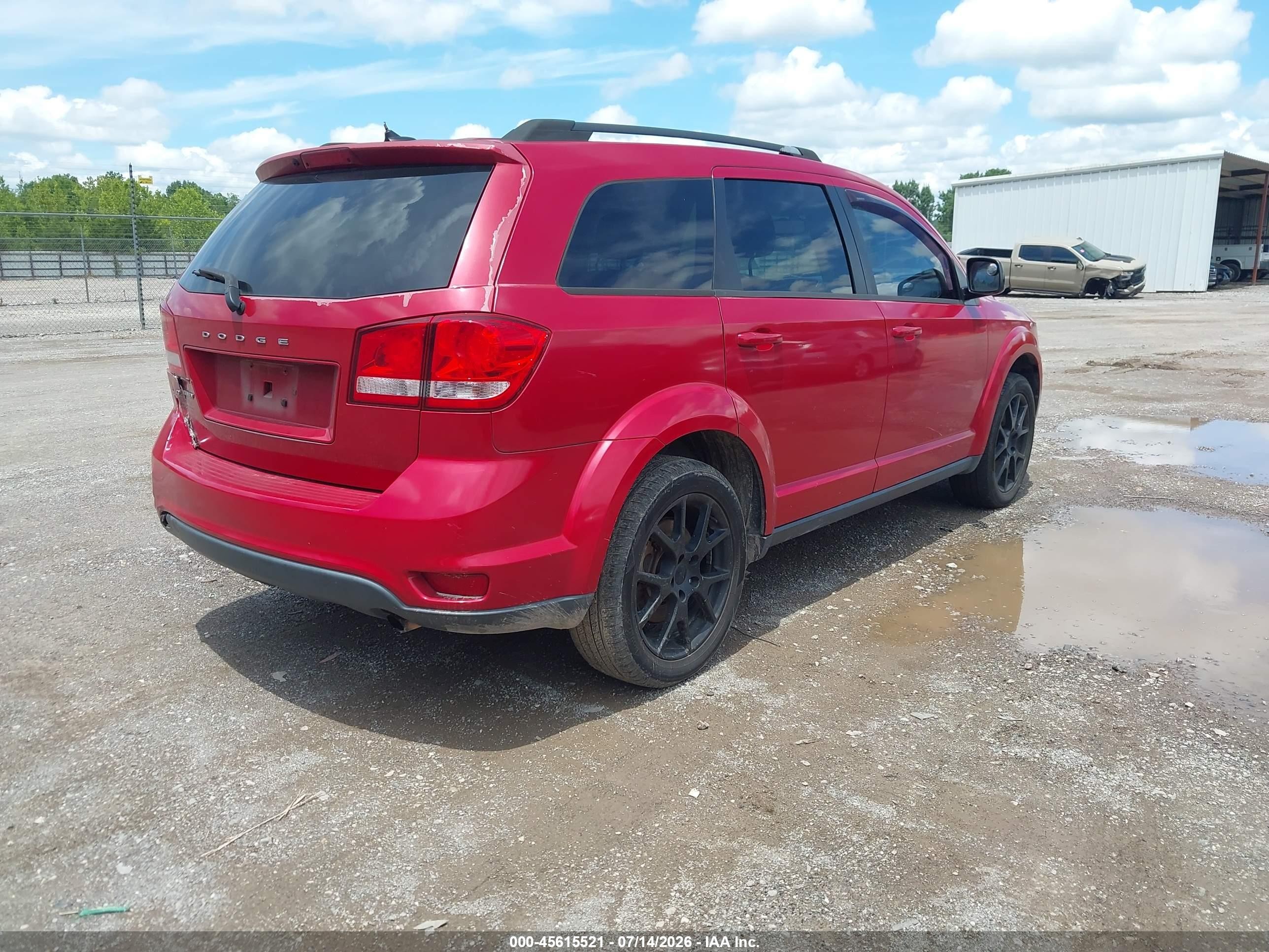 2014 Dodge Journey Sxt Красный vin: 3C4PDCBB7ET203576