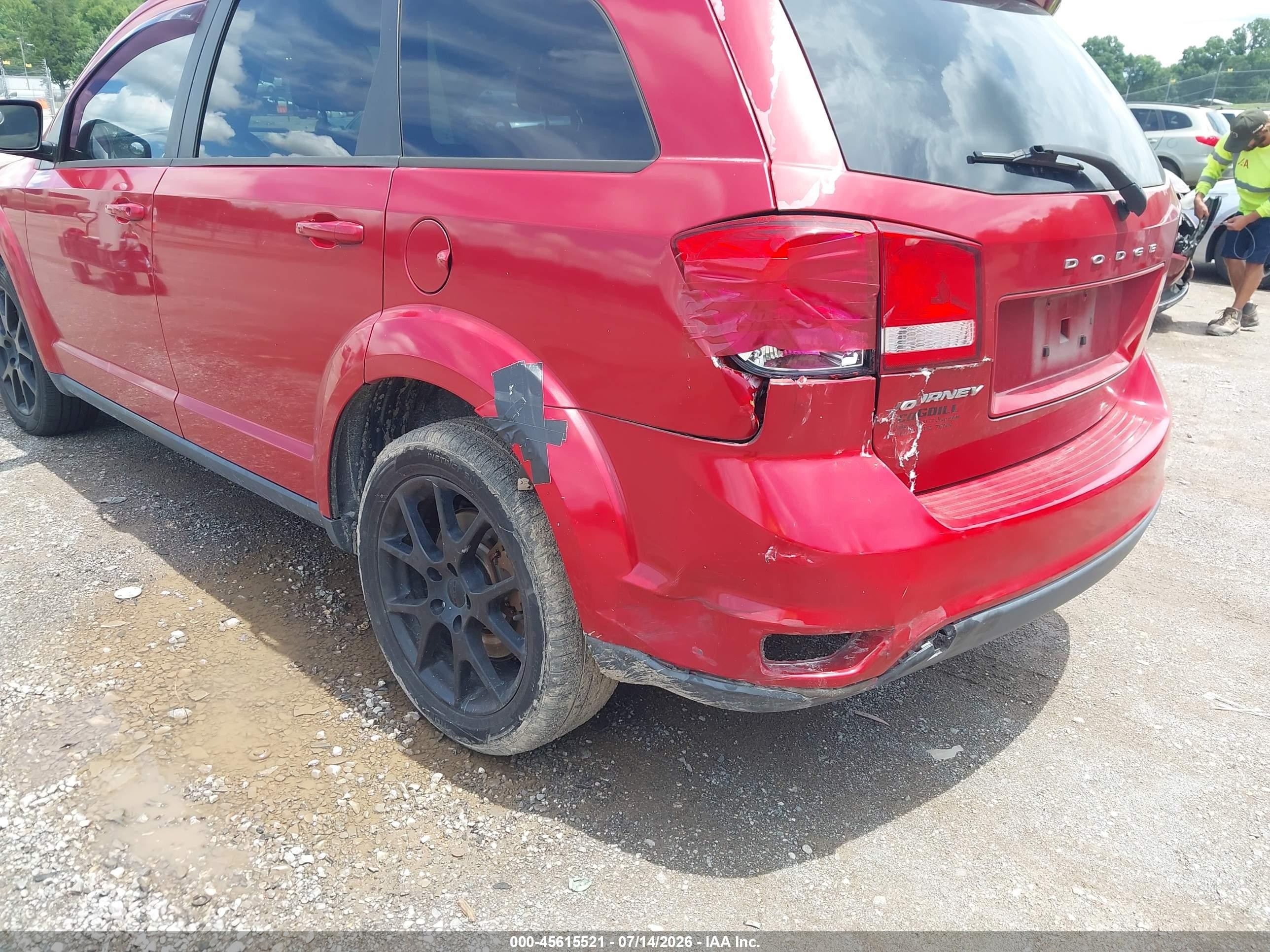 2014 Dodge Journey Sxt Красный vin: 3C4PDCBB7ET203576