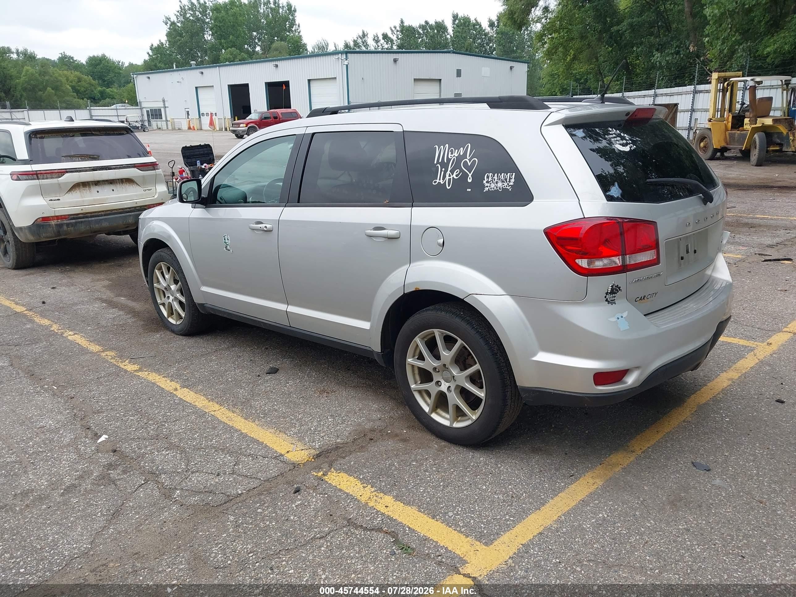 2014 Dodge Journey Sxt Silver vin: 3C4PDCBB7ET267309