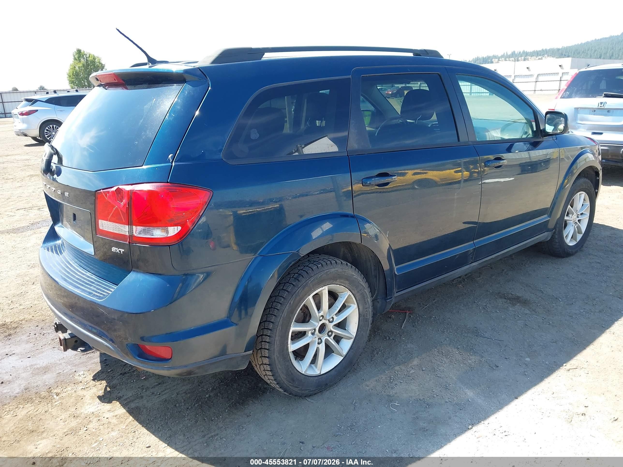 2015 Dodge Journey Sxt Blue vin: 3C4PDCBB7FT564310