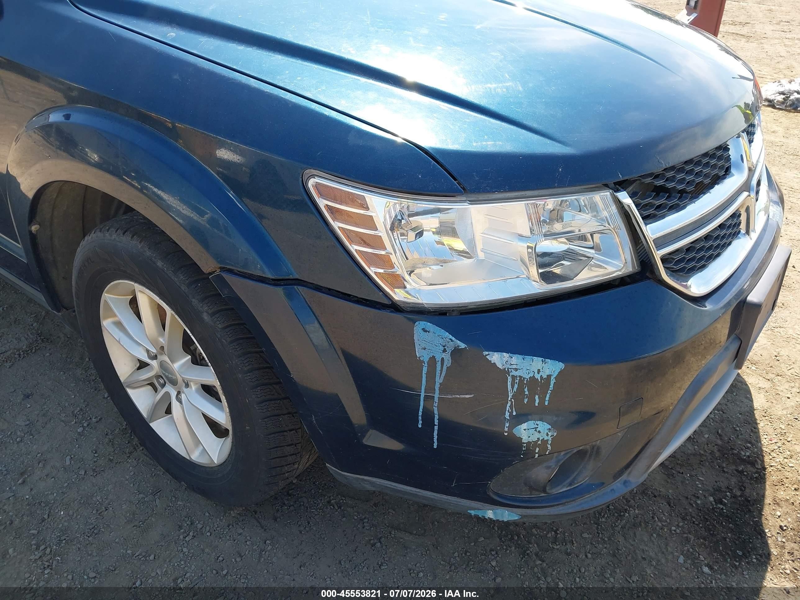 2015 Dodge Journey Sxt Blue vin: 3C4PDCBB7FT564310