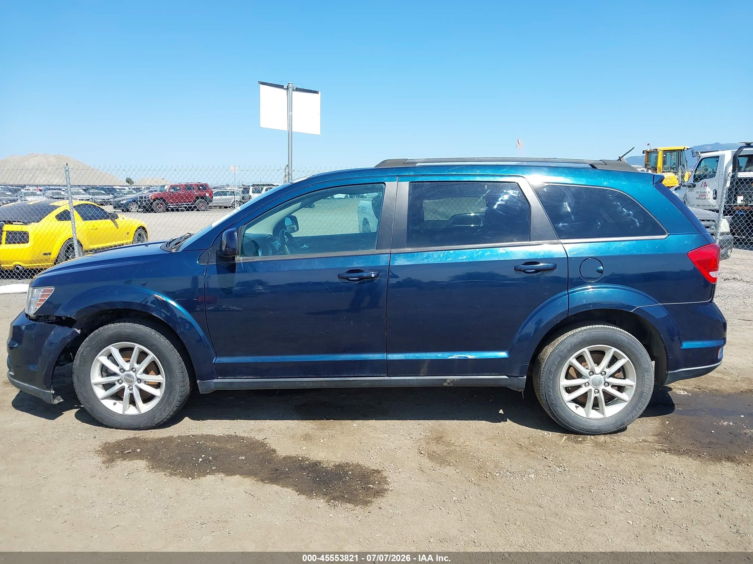 2015 Dodge Journey Sxt Blue vin: 3C4PDCBB7FT564310