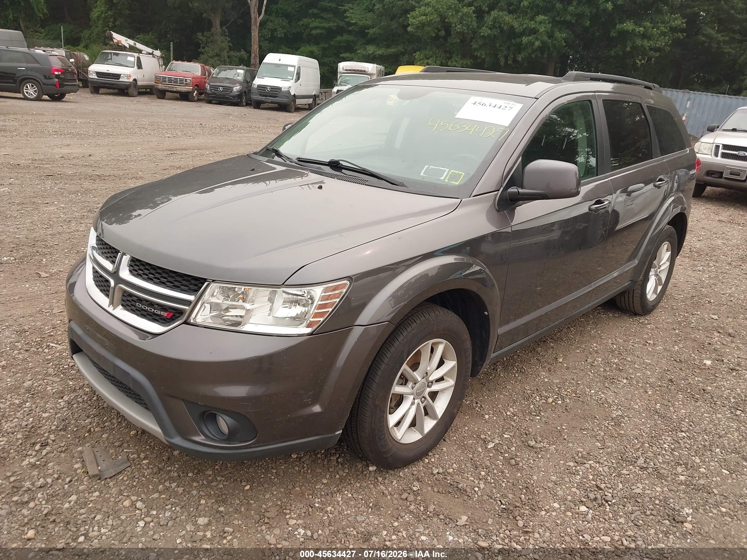 2015 Dodge Journey Sxt Gray vin: 3C4PDCBB7FT677027