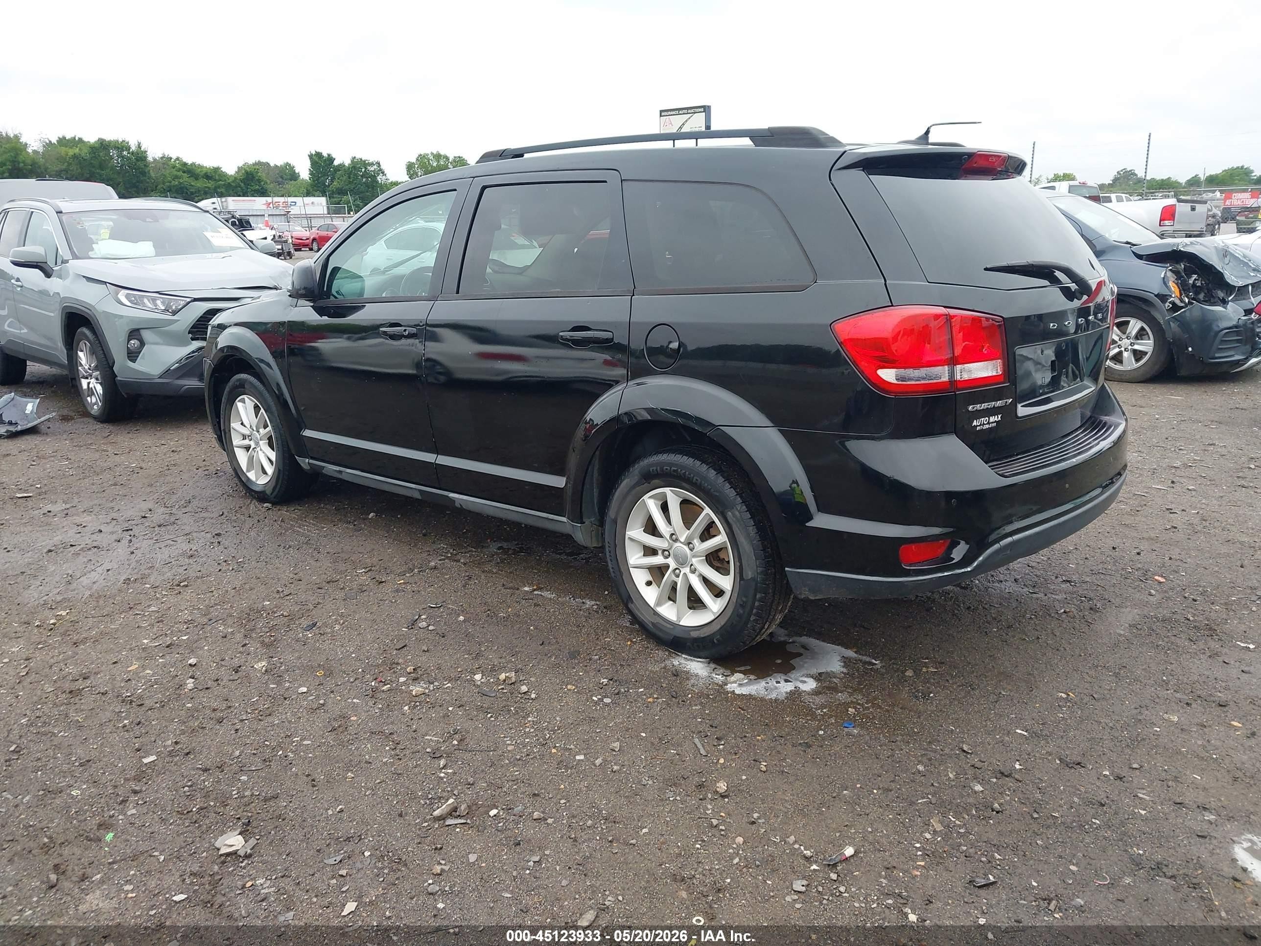 2014 Dodge Journey Sxt Black vin: 3C4PDCBB8ET123221