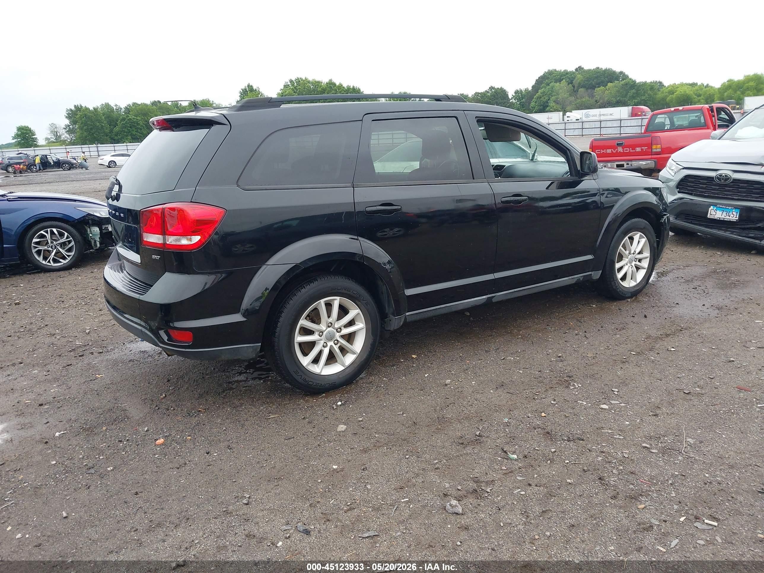 2014 Dodge Journey Sxt Black vin: 3C4PDCBB8ET123221