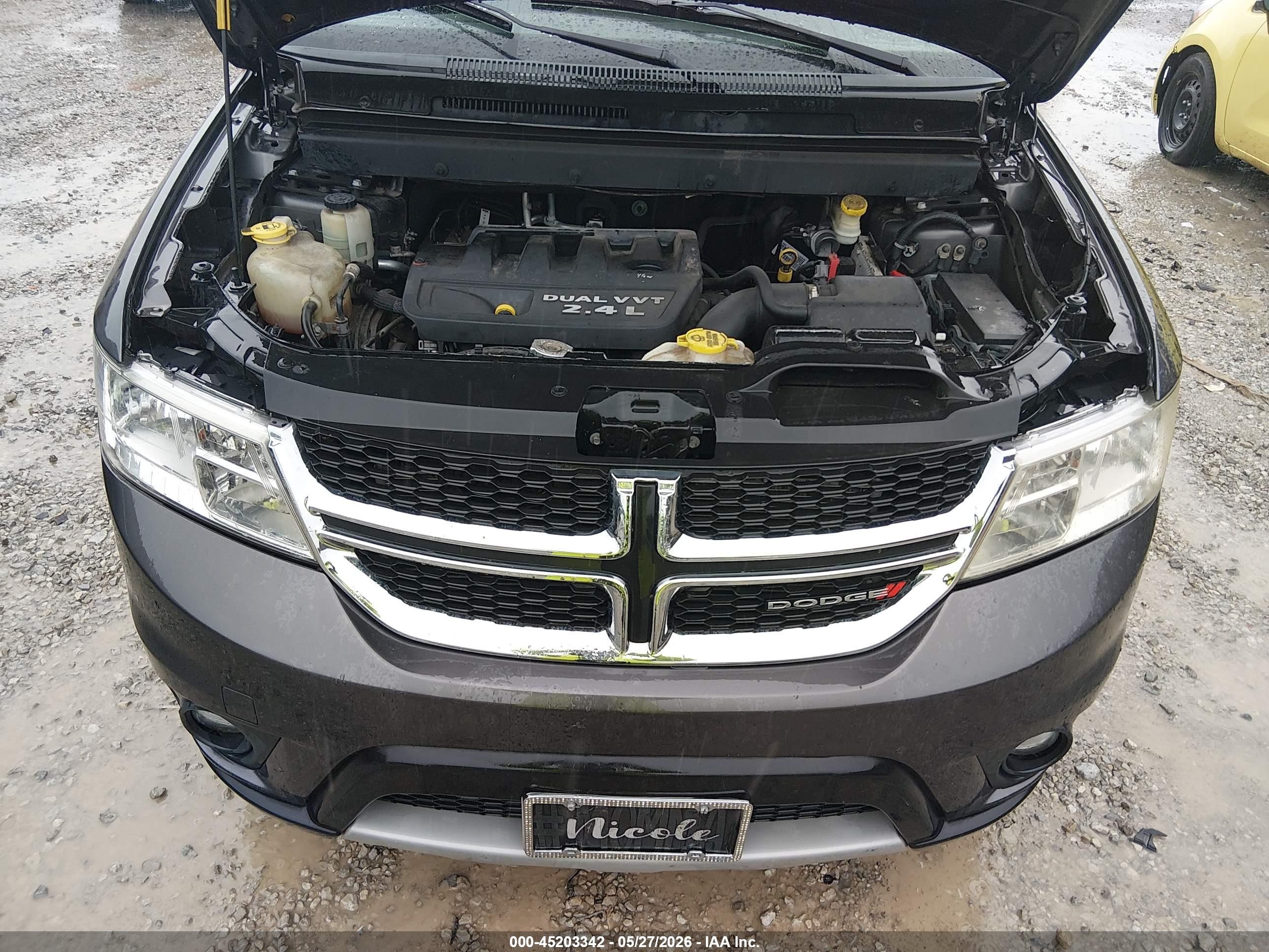 2015 Dodge Journey Sxt Gray vin: 3C4PDCBB8FT691664