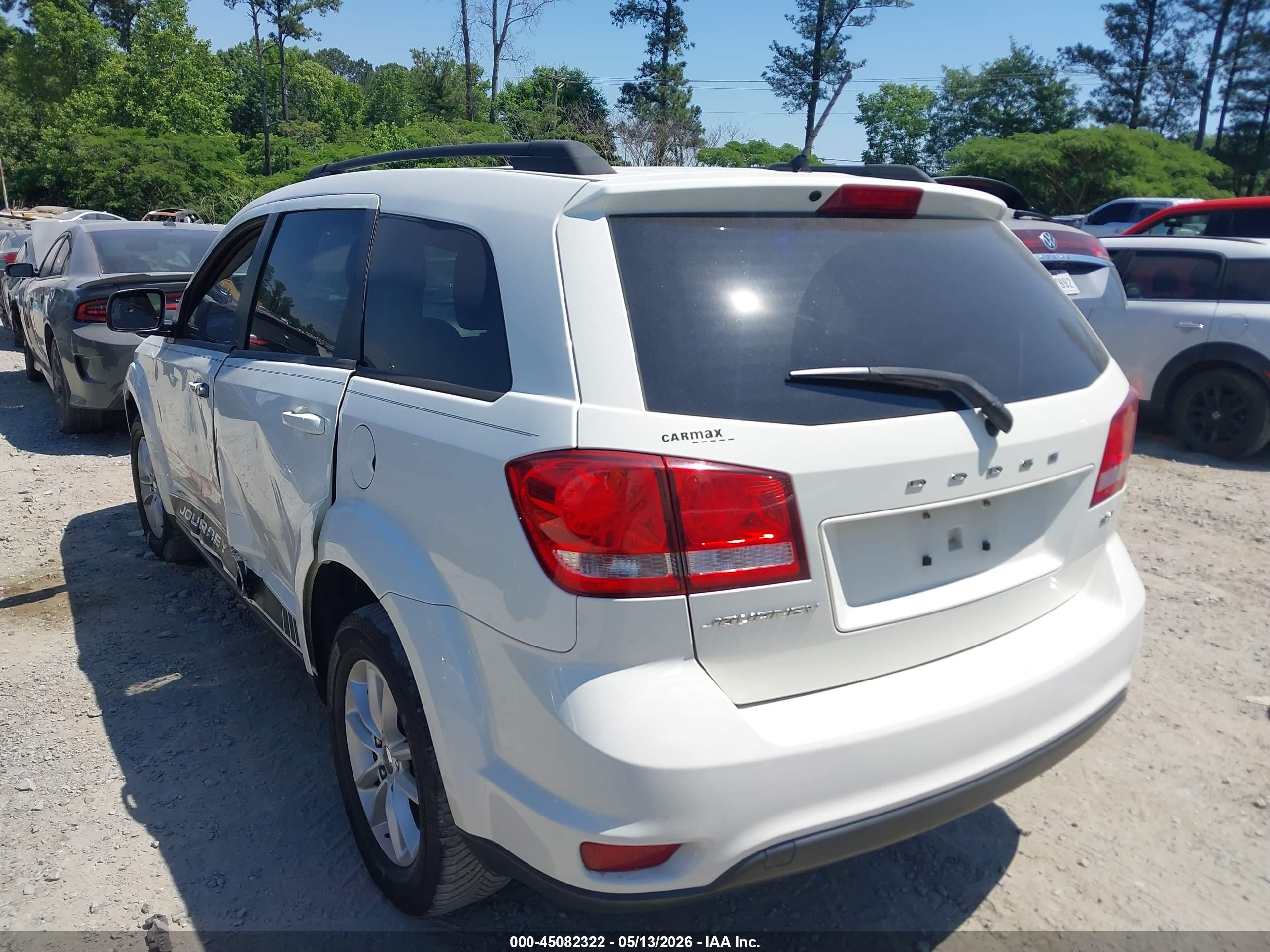 2015 Dodge Journey Sxt White vin: 3C4PDCBB8FT709077