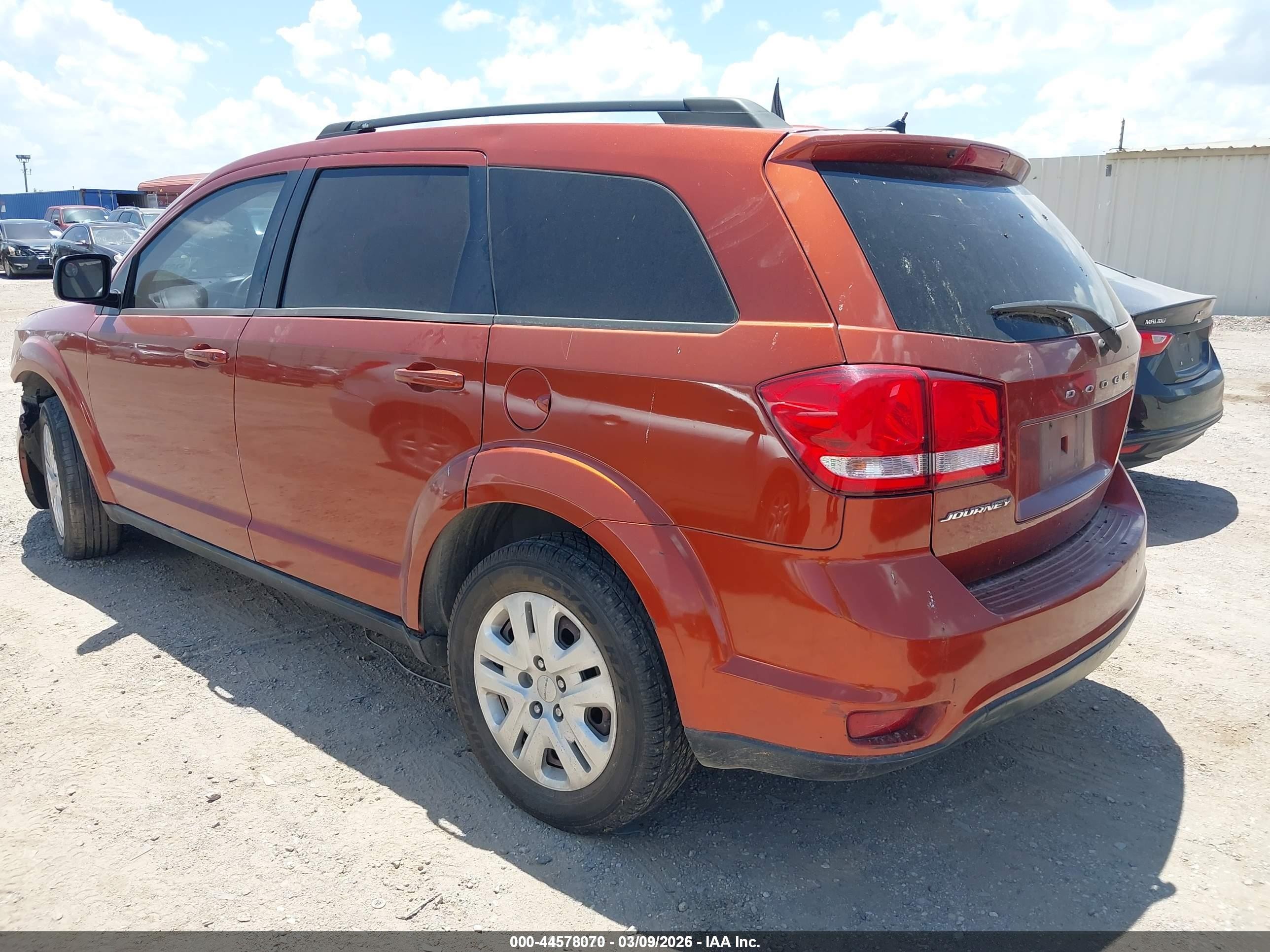 2014 Dodge Journey Sxt Orange vin: 3C4PDCBB9ET170628
