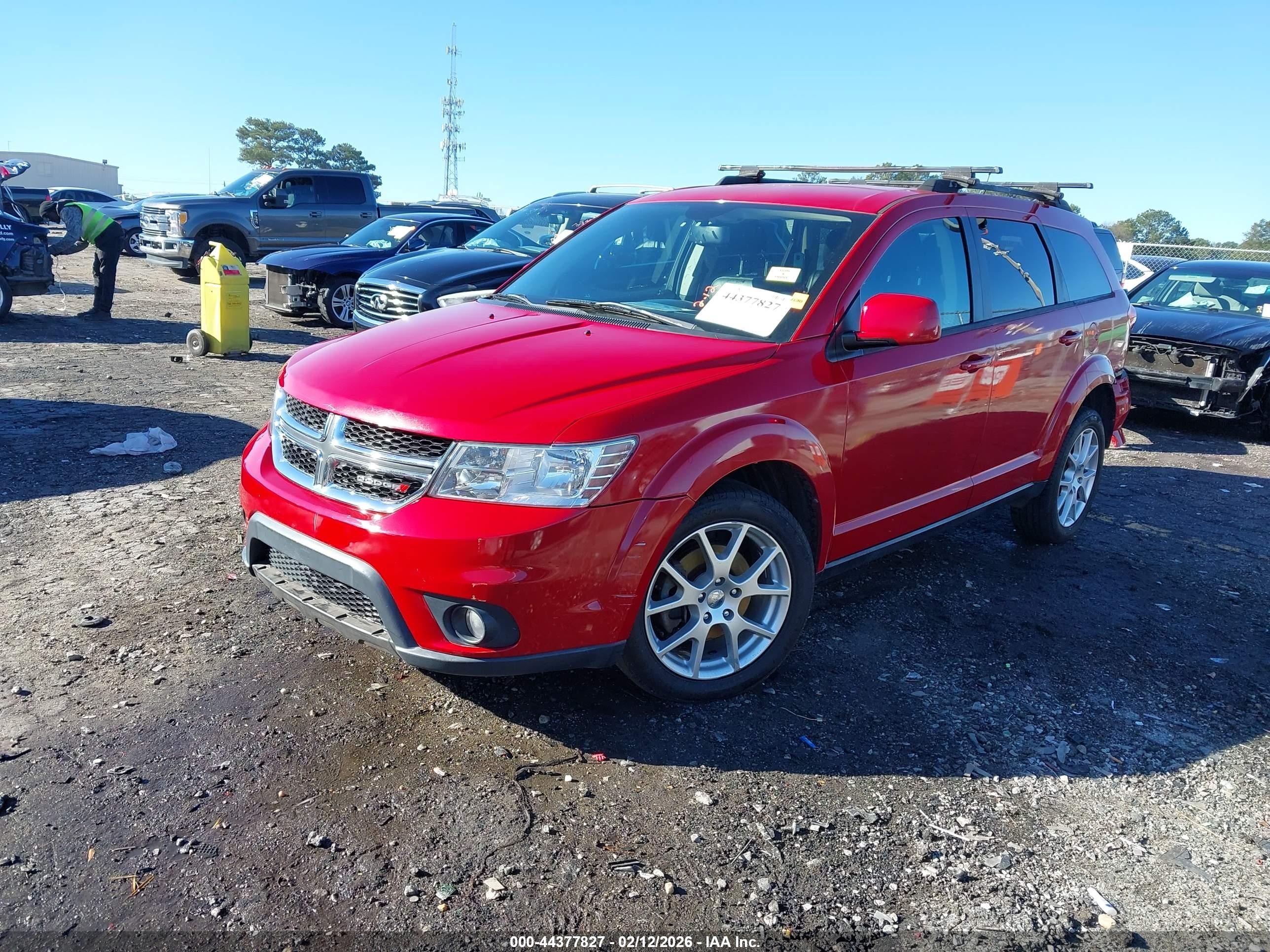 2014 Dodge Journey Sxt Красный vin: 3C4PDCBB9ET201862