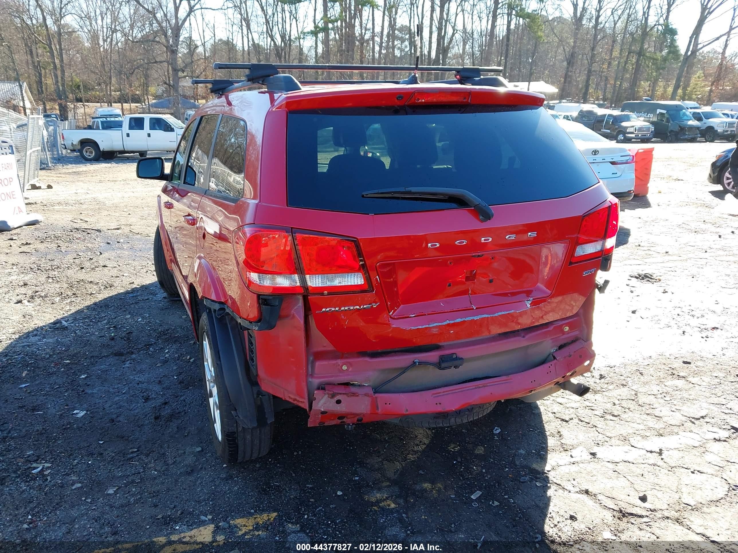 2014 Dodge Journey Sxt Красный vin: 3C4PDCBB9ET201862