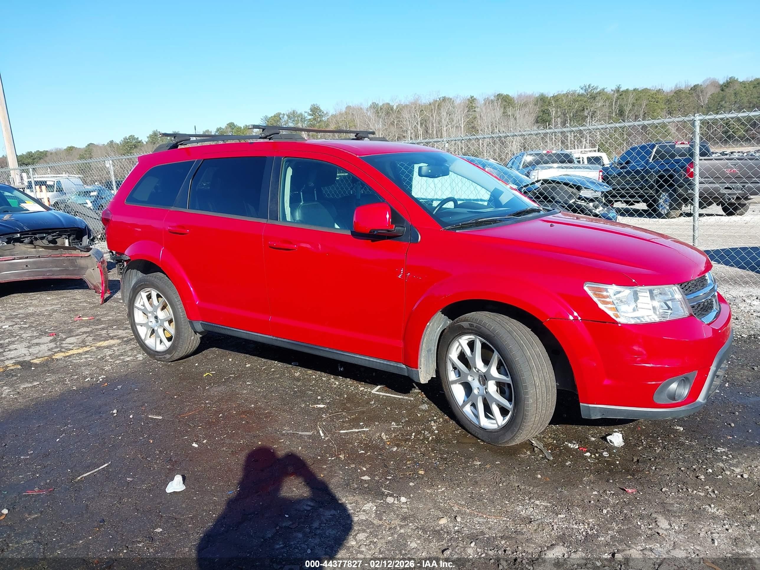 2014 Dodge Journey Sxt Красный vin: 3C4PDCBB9ET201862
