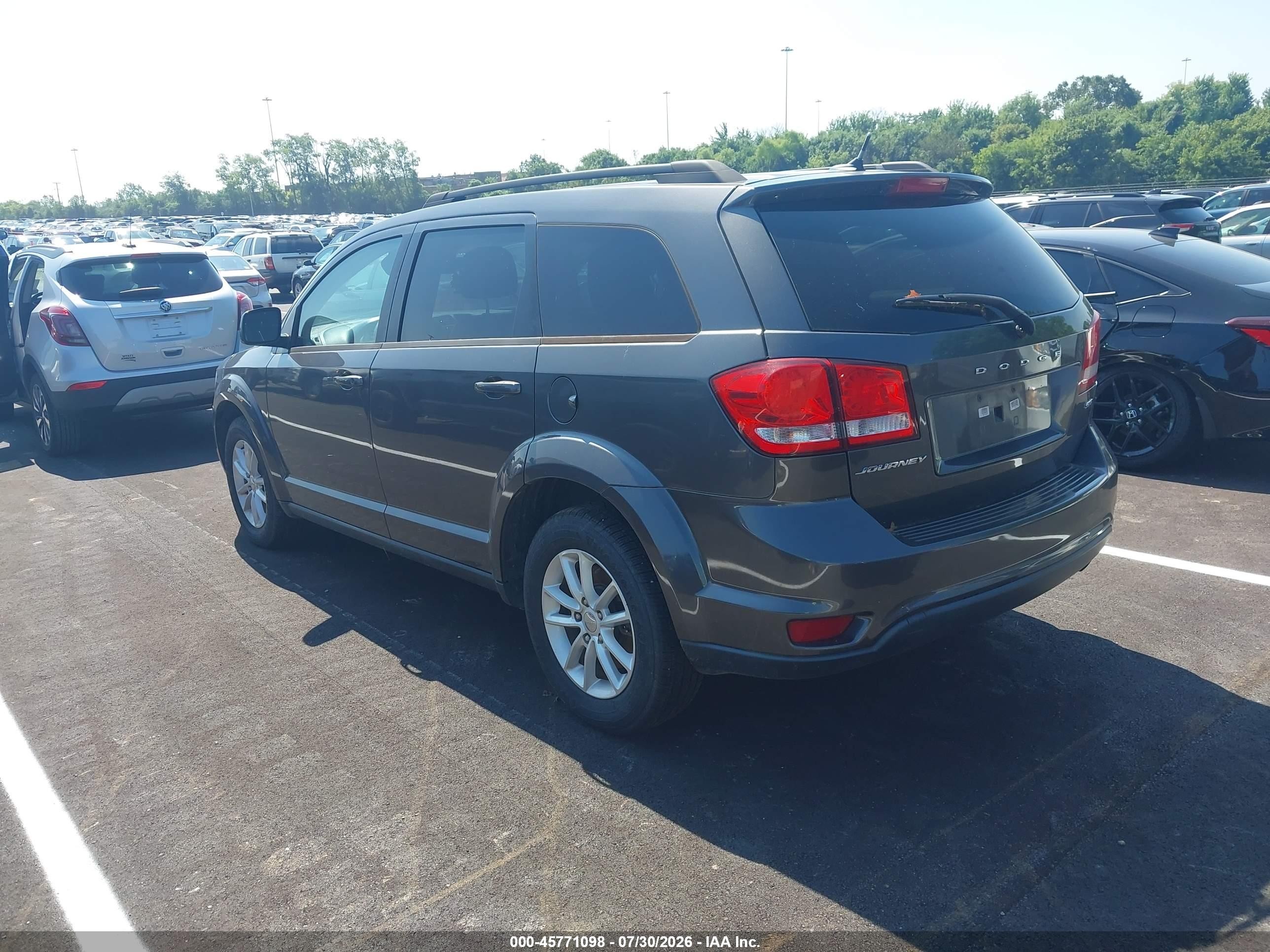 2015 Dodge Journey Sxt Gray vin: 3C4PDCBB9FT542342