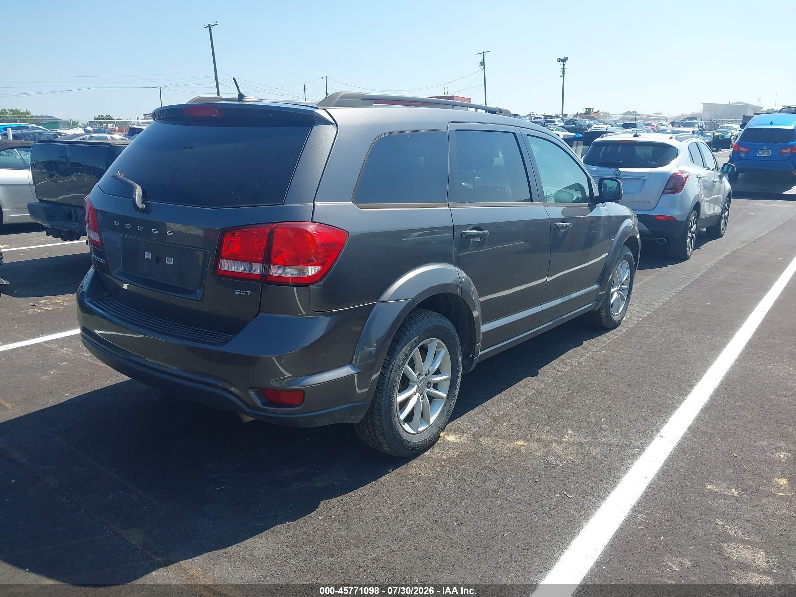 2015 Dodge Journey Sxt Gray vin: 3C4PDCBB9FT542342