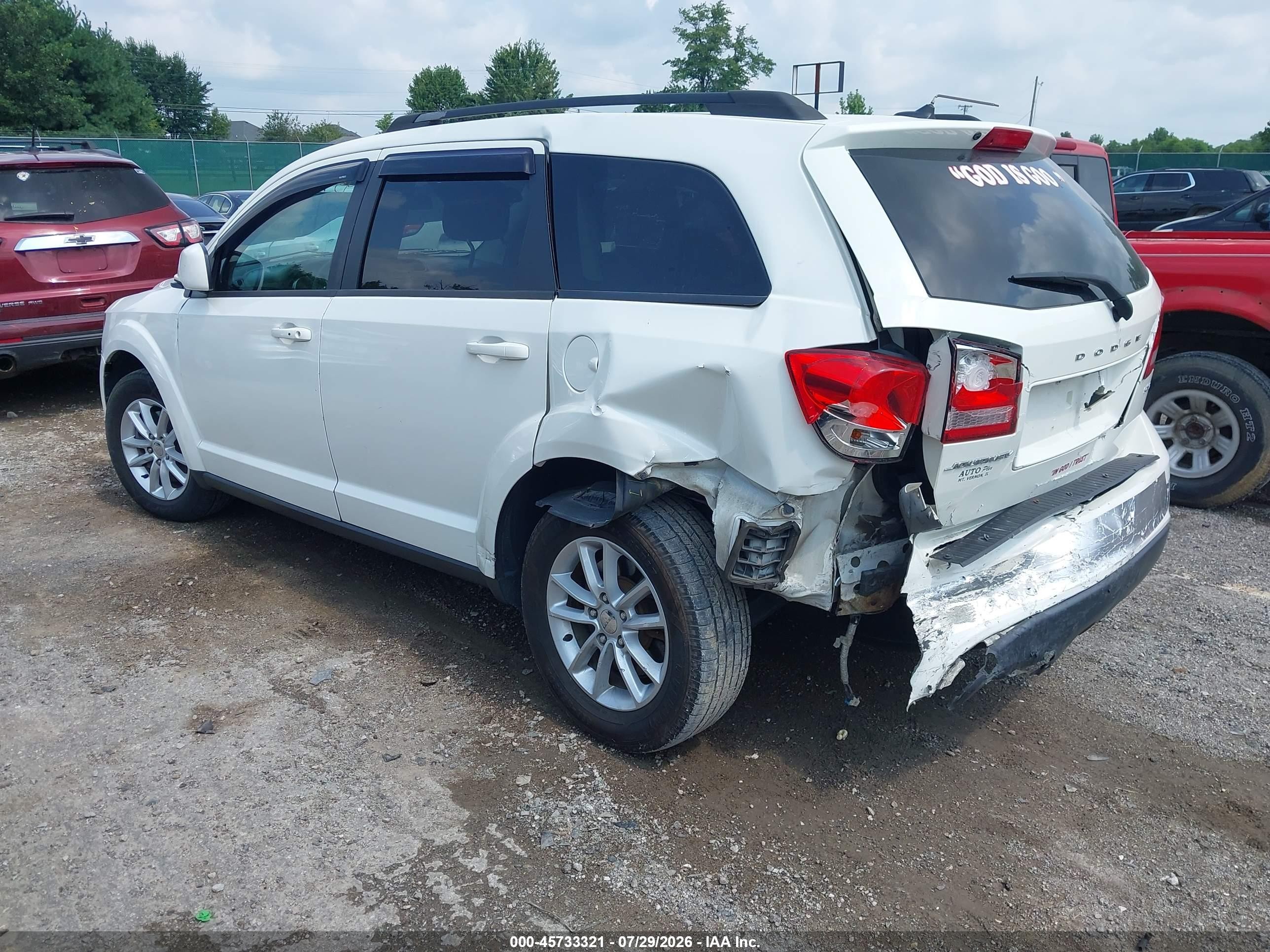 2015 Dodge Journey Sxt Белый vin: 3C4PDCBB9FT569007