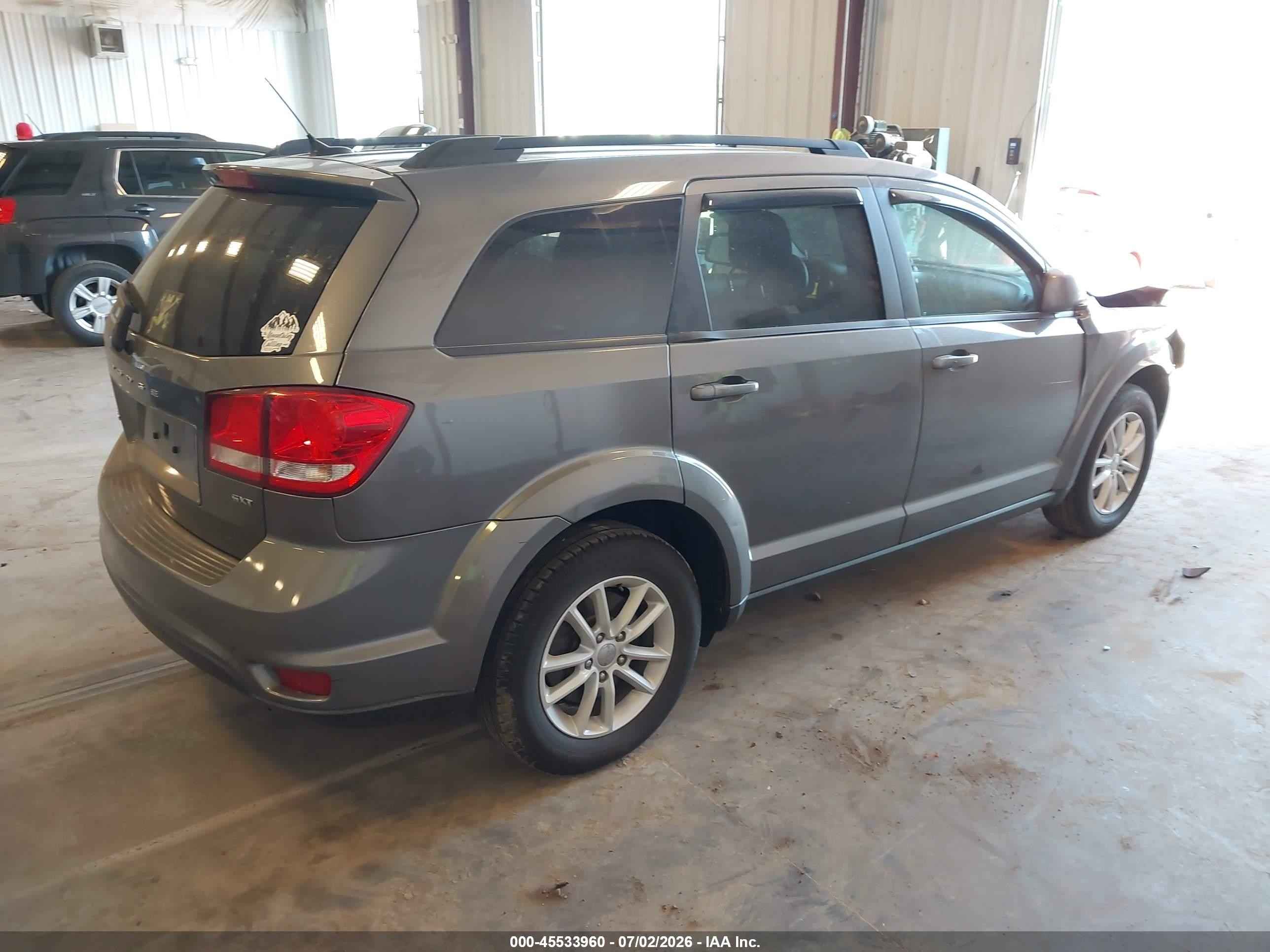2013 Dodge Journey Sxt Gray vin: 3C4PDCBBXDT564685