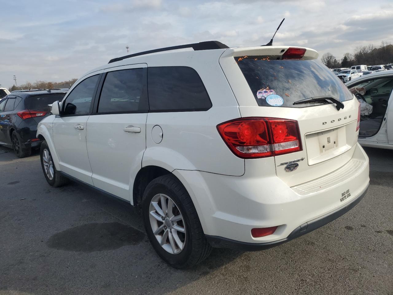 2014 Dodg Journey Sx White vin: 3C4PDCBBXET301730