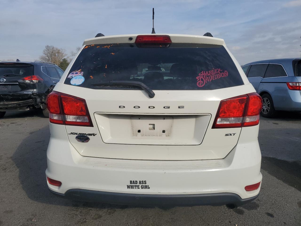 2014 Dodg Journey Sx White vin: 3C4PDCBBXET301730