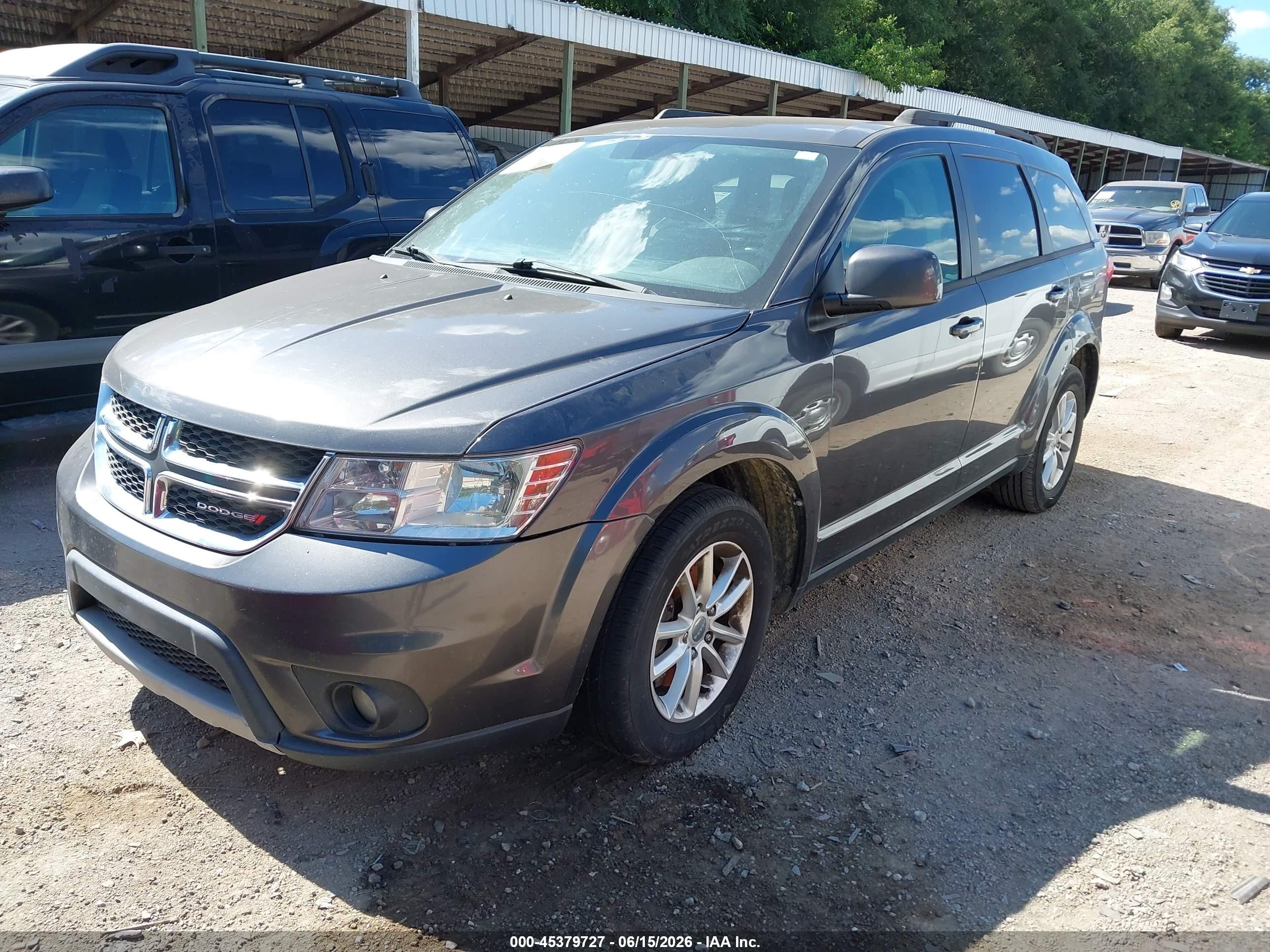 2015 Dodge Journey Sxt Gray vin: 3C4PDCBBXFT532483