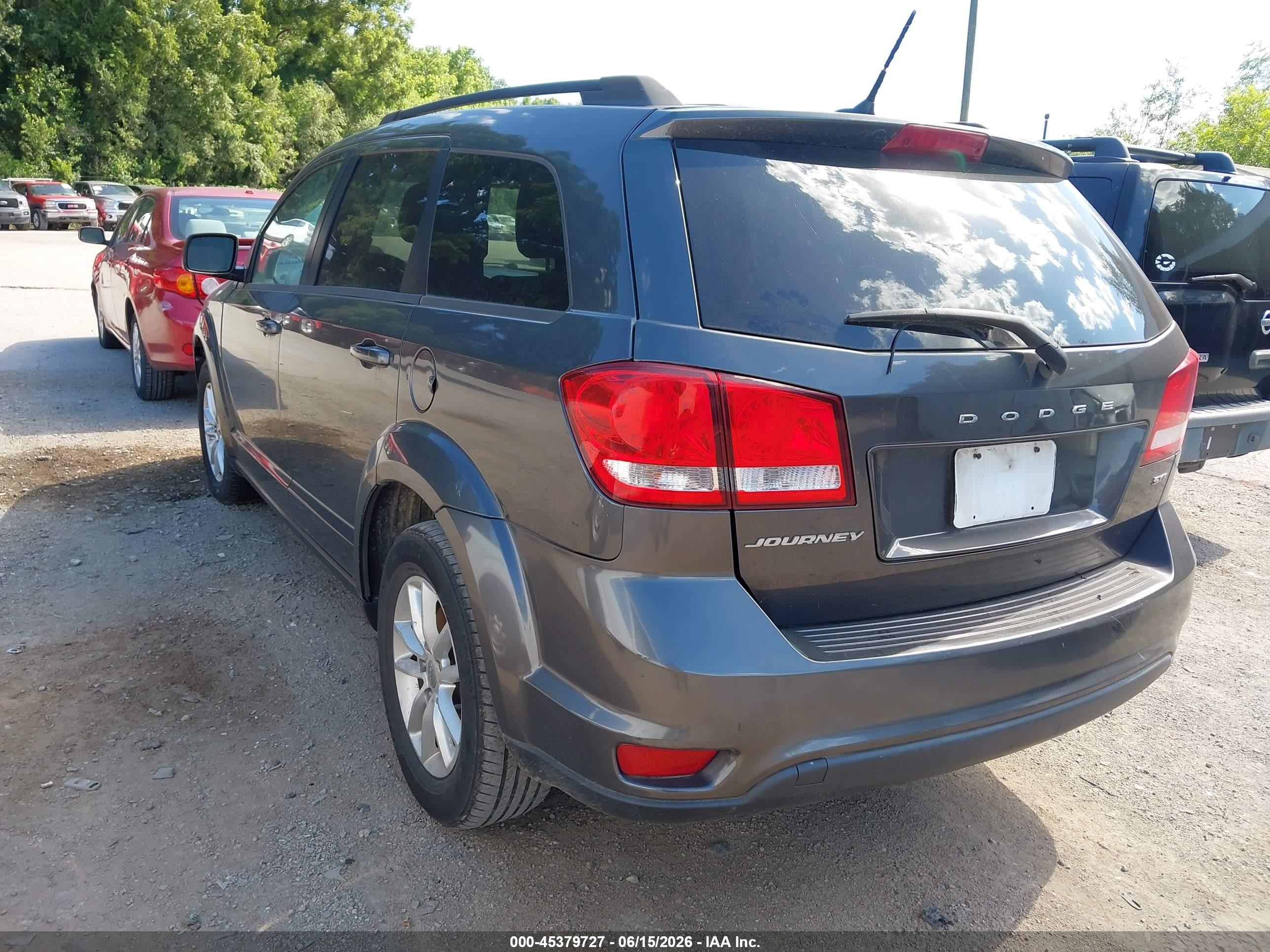 2015 Dodge Journey Sxt Gray vin: 3C4PDCBBXFT532483