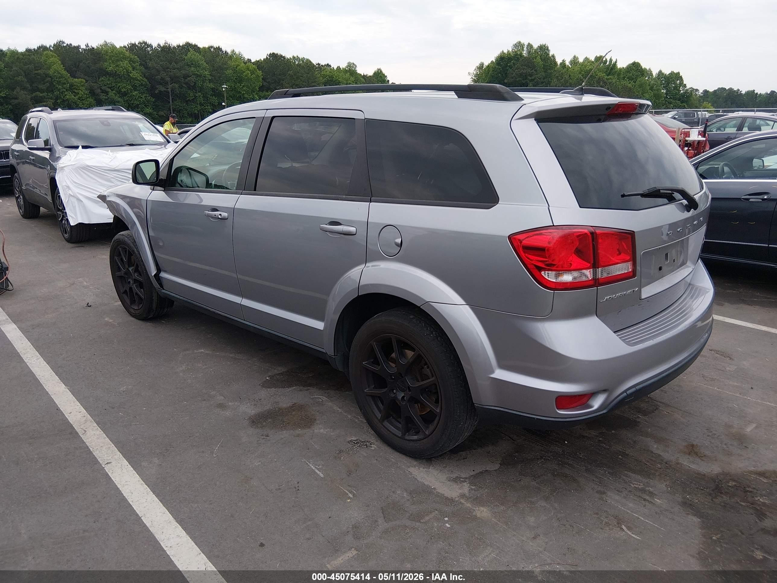 2015 Dodge Journey Sxt Gray vin: 3C4PDCBBXFT580534