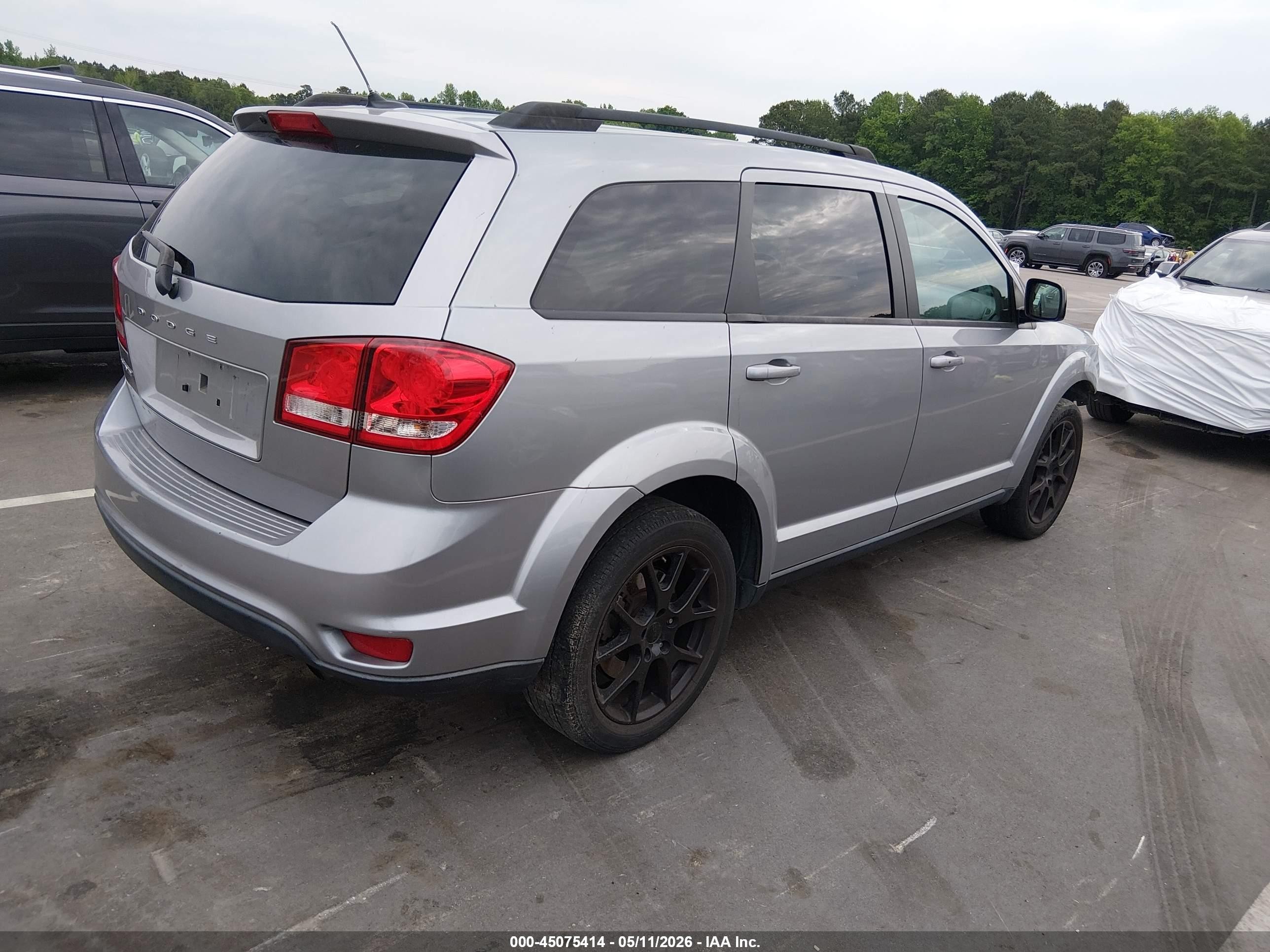 2015 Dodge Journey Sxt Gray vin: 3C4PDCBBXFT580534