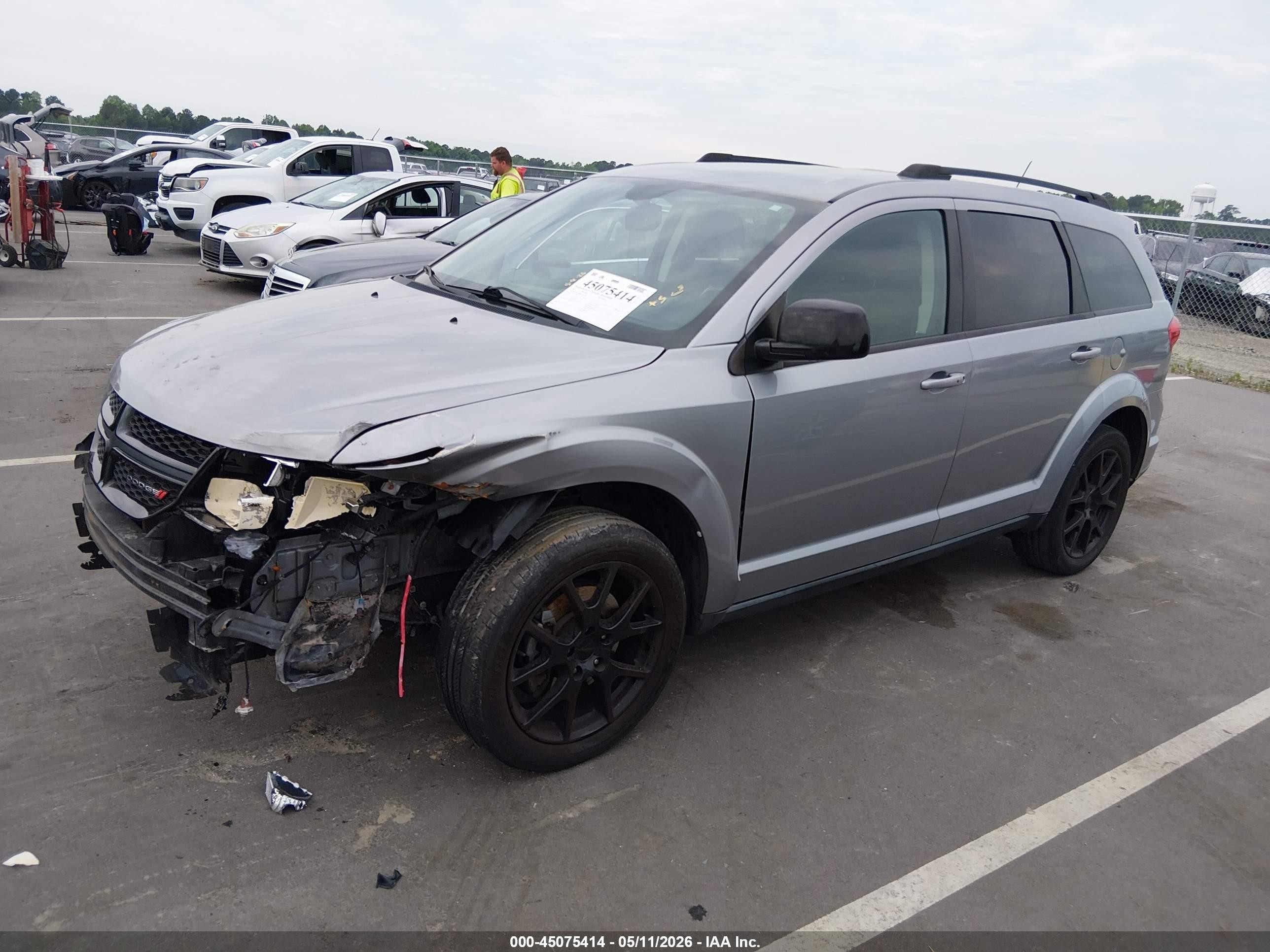 2015 Dodge Journey Sxt Gray vin: 3C4PDCBBXFT580534