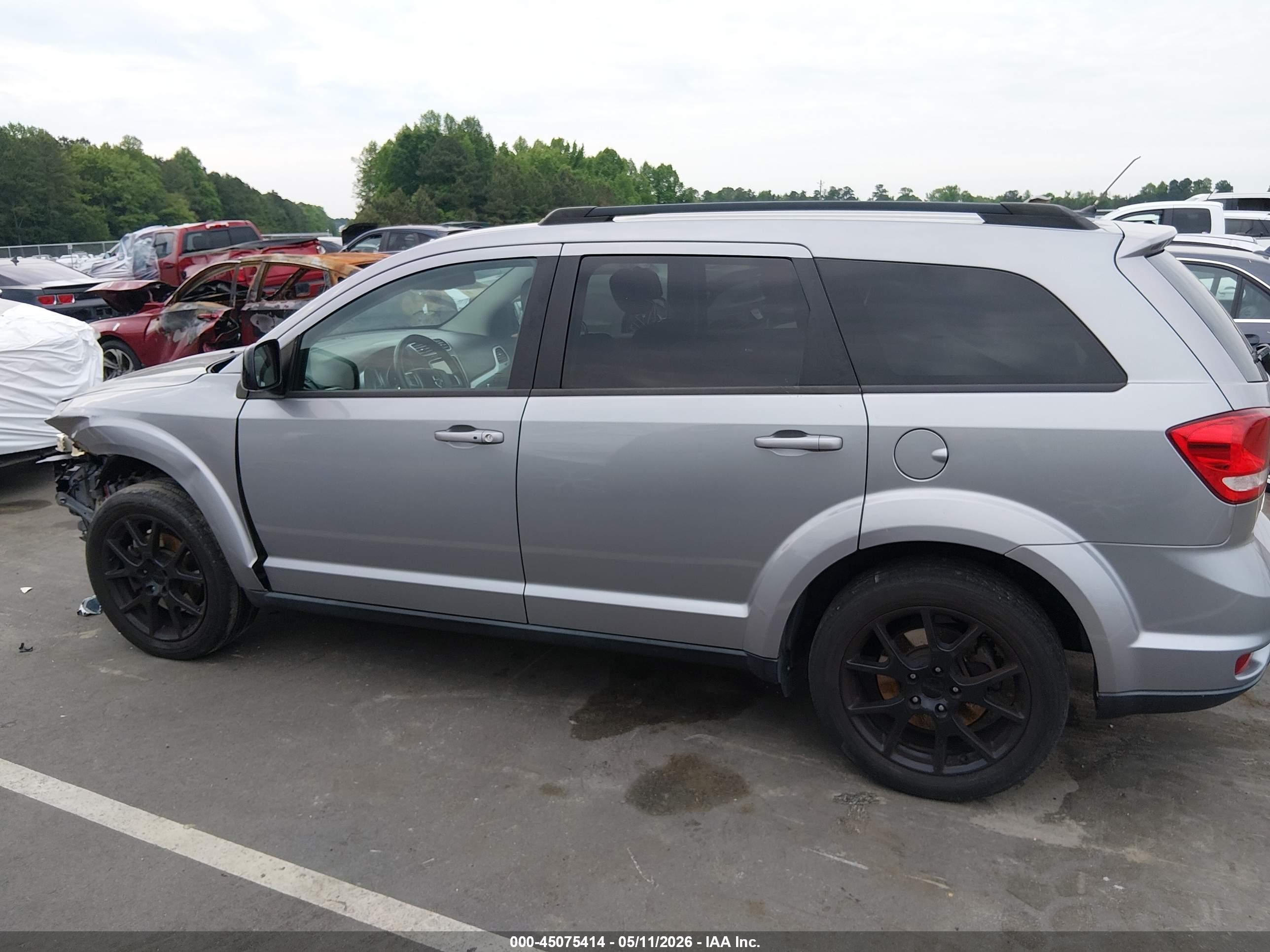 2015 Dodge Journey Sxt Gray vin: 3C4PDCBBXFT580534